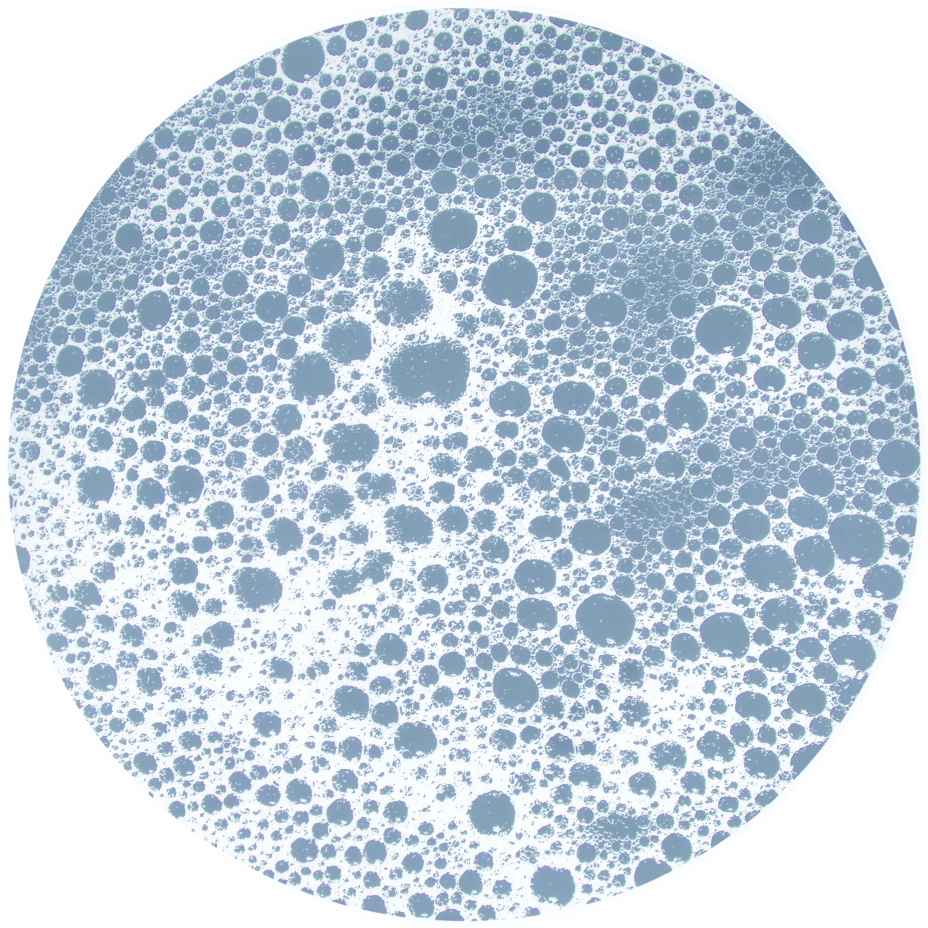 Figgjo Verde tallerken uden fane, blå Boble, ø27 cm