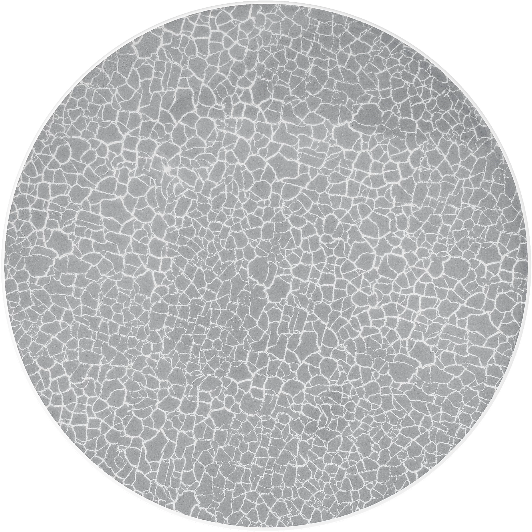 Figgjo Verde tallerken uden fane, grå Krakelering, ø27 cm