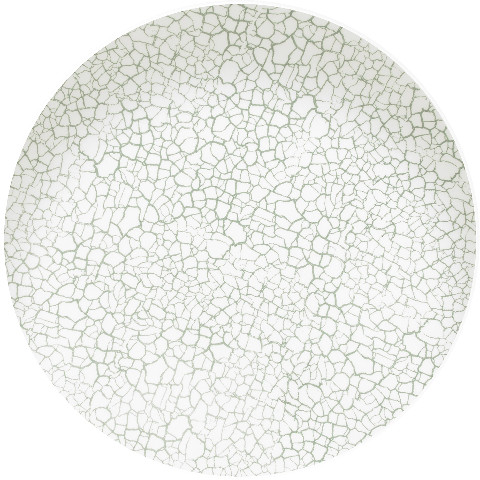 Figgjo Verde tallerken uden fane, grøn krakelering, ø27 cm