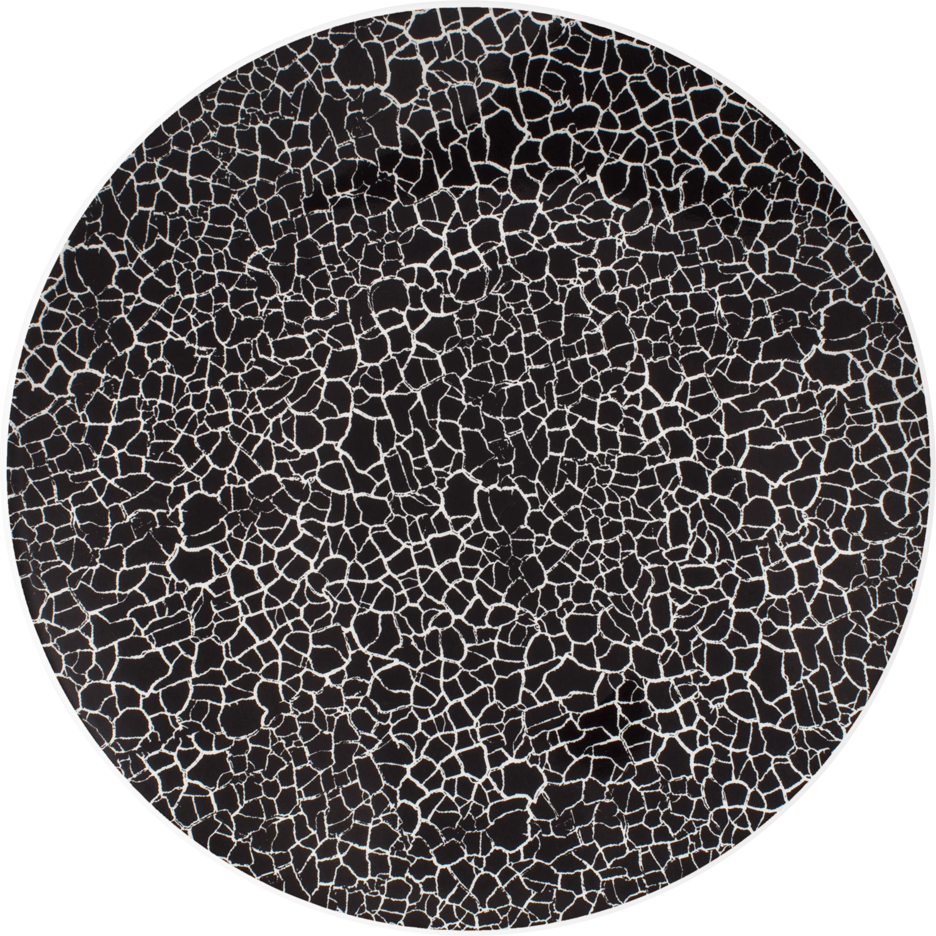 Figgjo Verde tallerken uden fane, sort dekor, ø27 cm