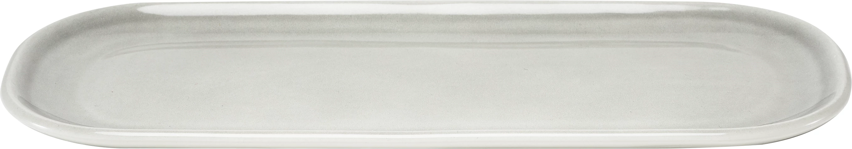 Figgjo Pax tallerken, oval, grå, 30 x 13 cm