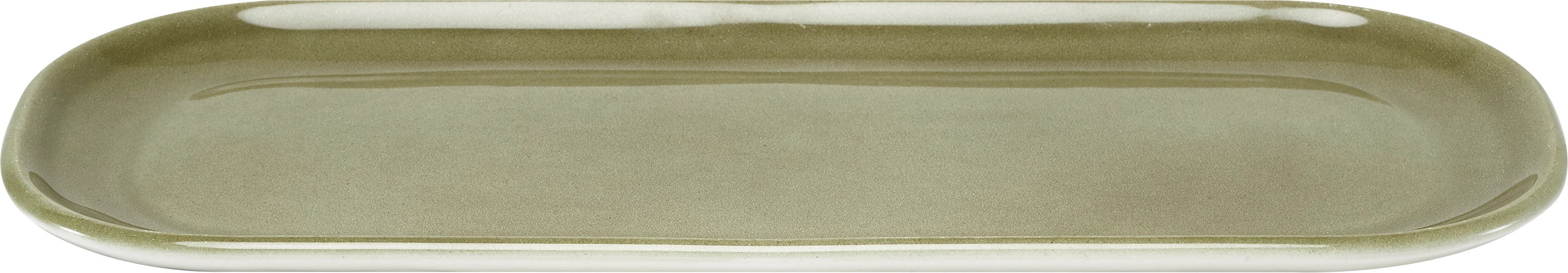 Figgjo Pax tallerken, oval, oliven, 30 x 13 cm