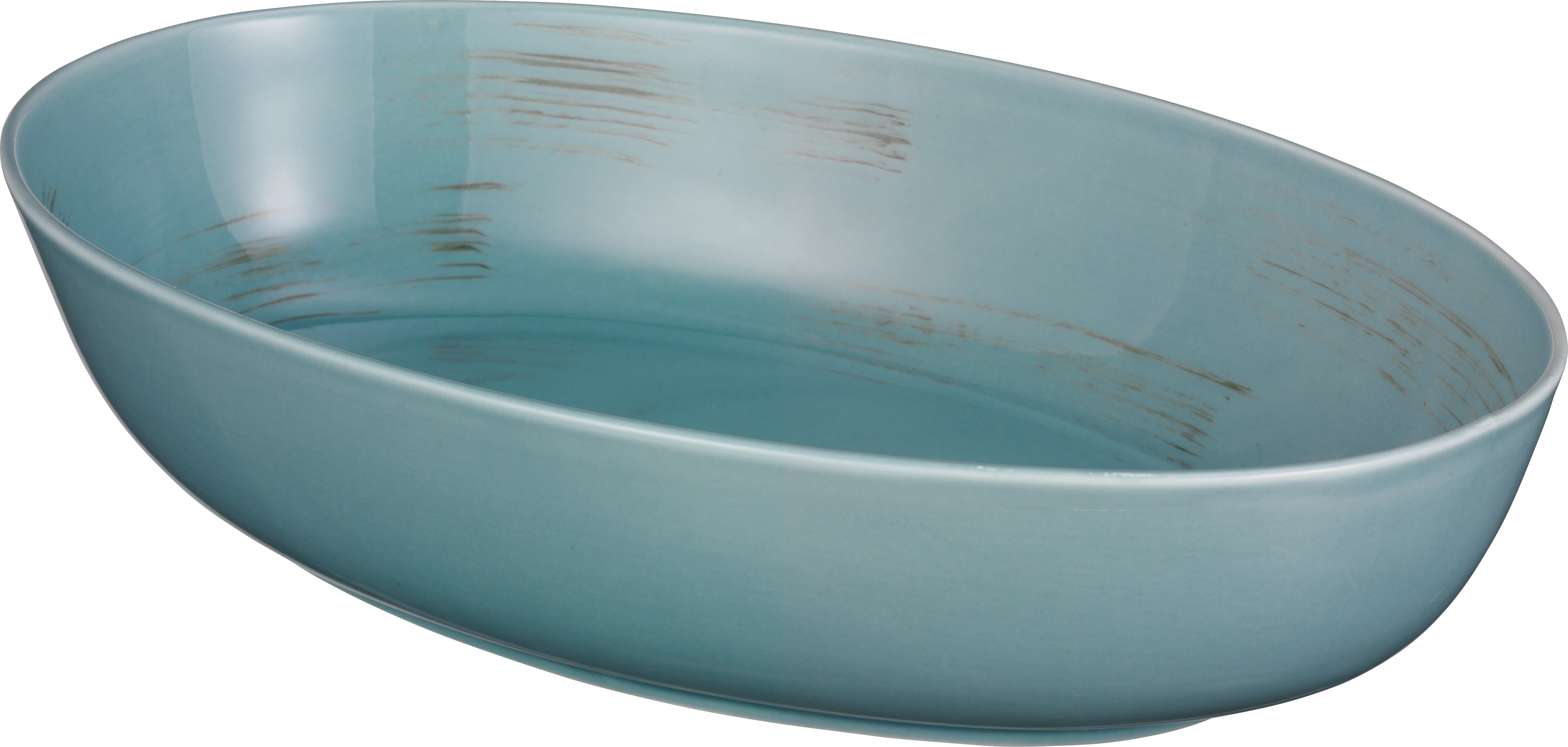 Brush fad, oval, blå, 300 cl, 40,5 x 24,5 cm