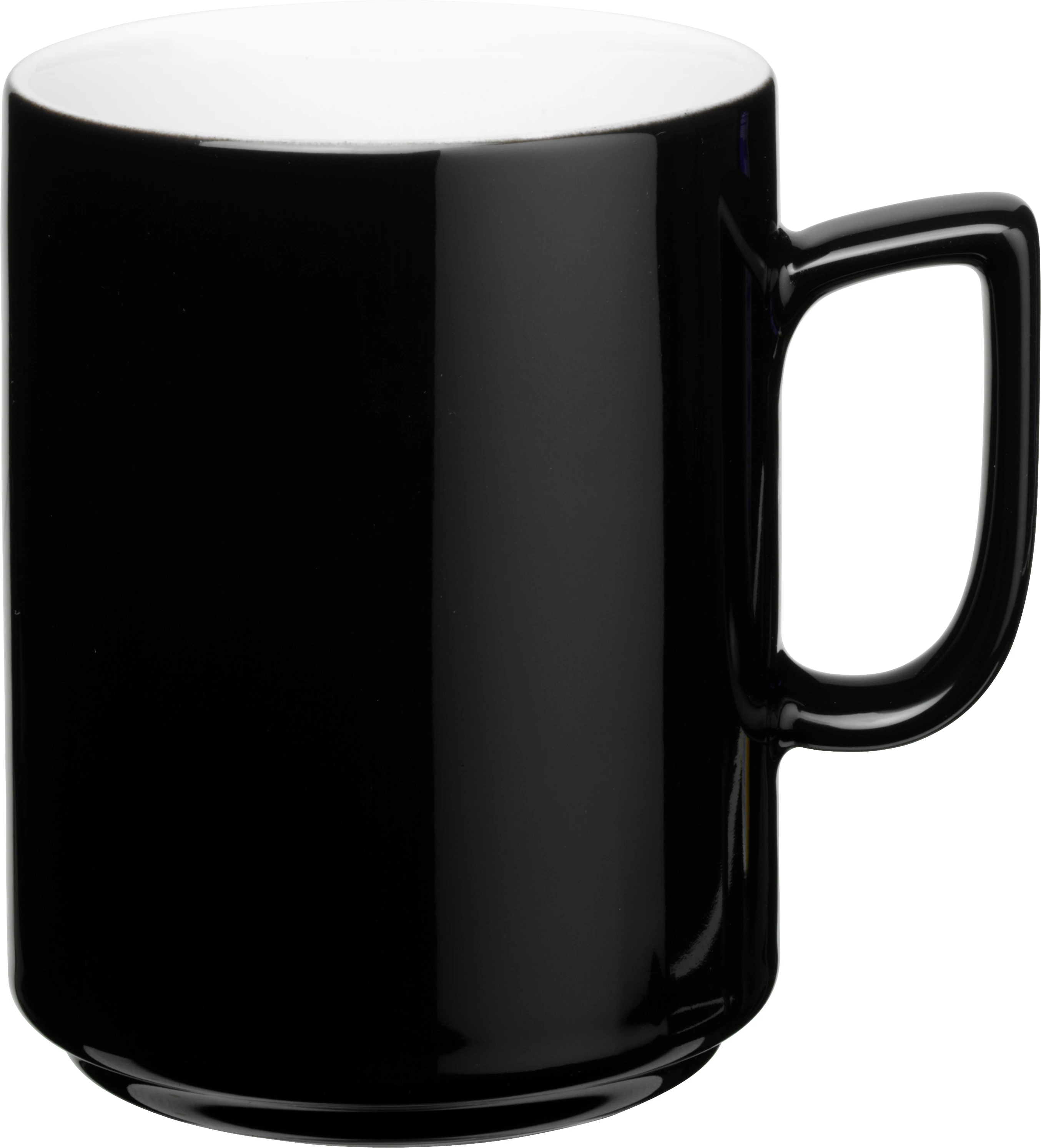 Basic krus, stabelbart, sort, 27 cl
