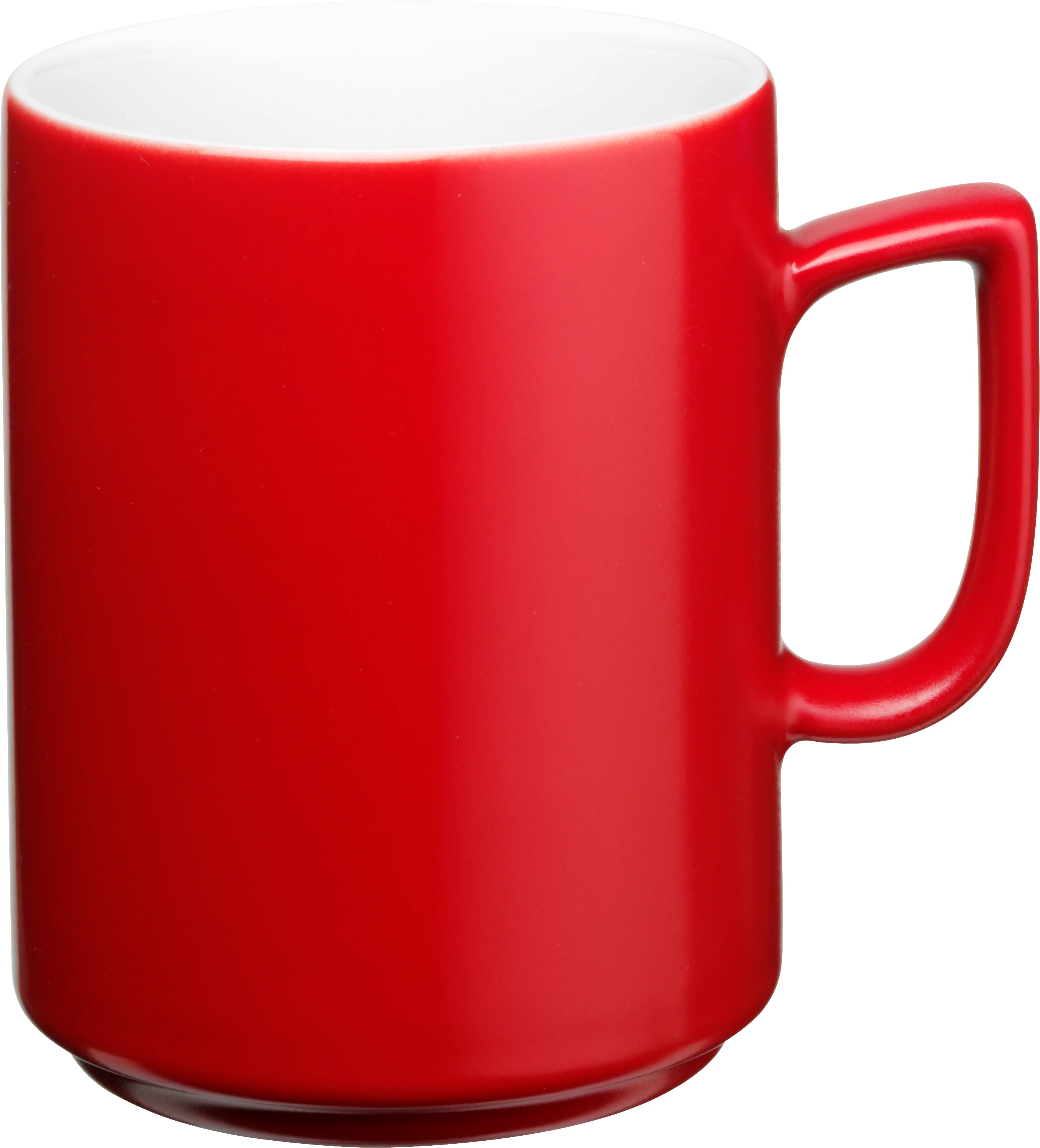 Basic krus, stabelbart, rød, 27 cl