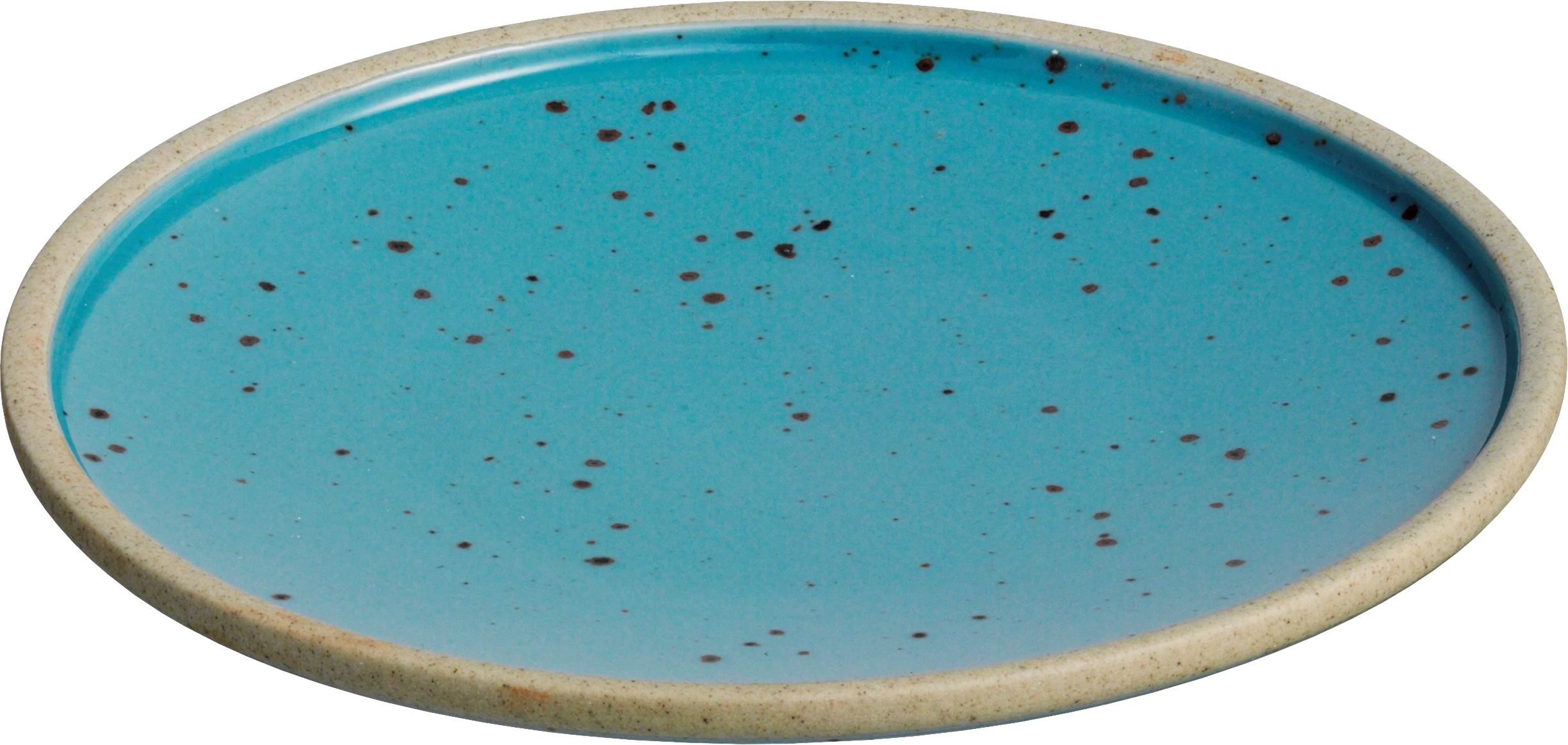 Monsoon tallerken uden fane, flad, blå, ø14,5 cm