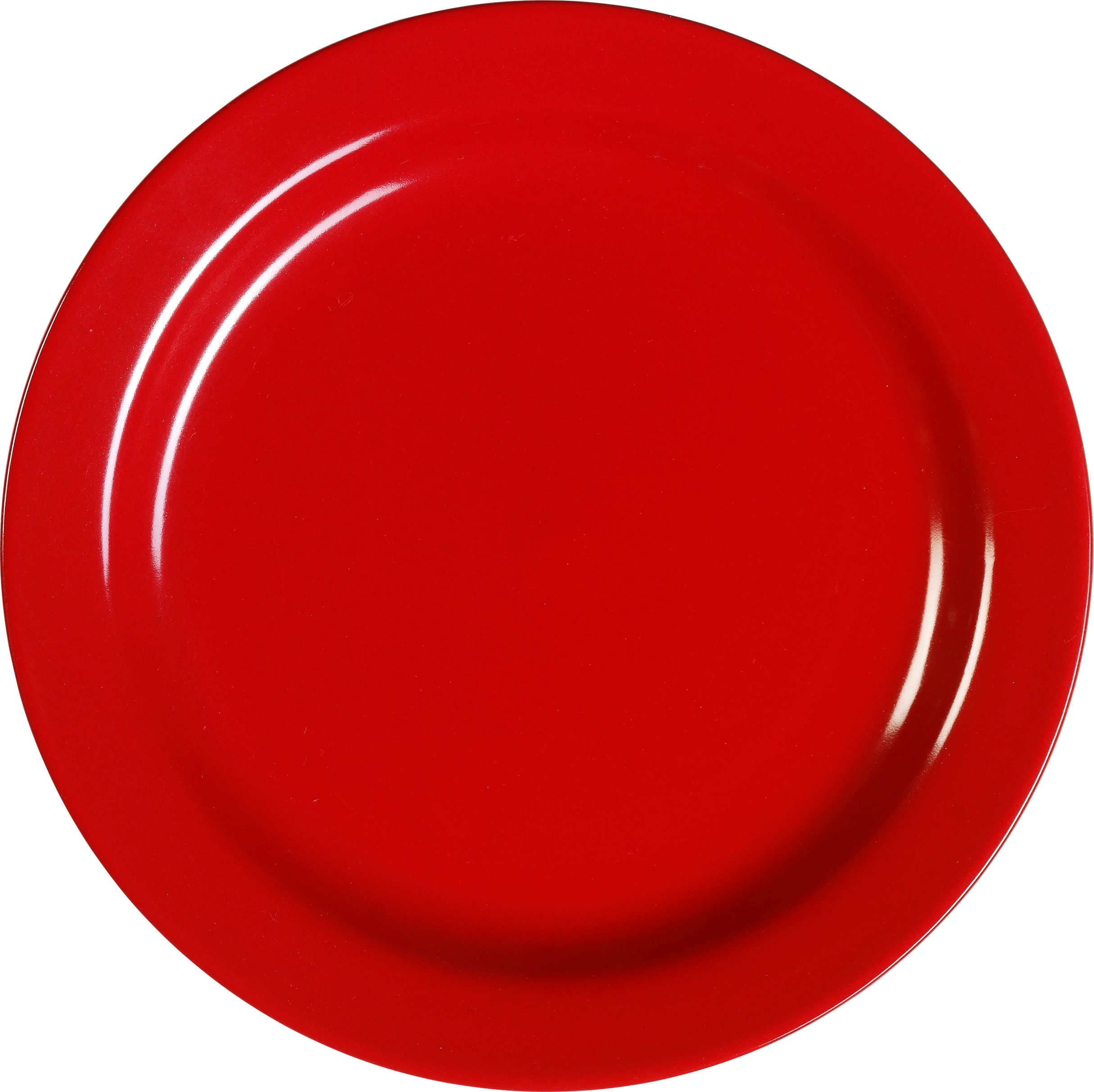 Lounge tallerken, flad, rød, ø21 cm