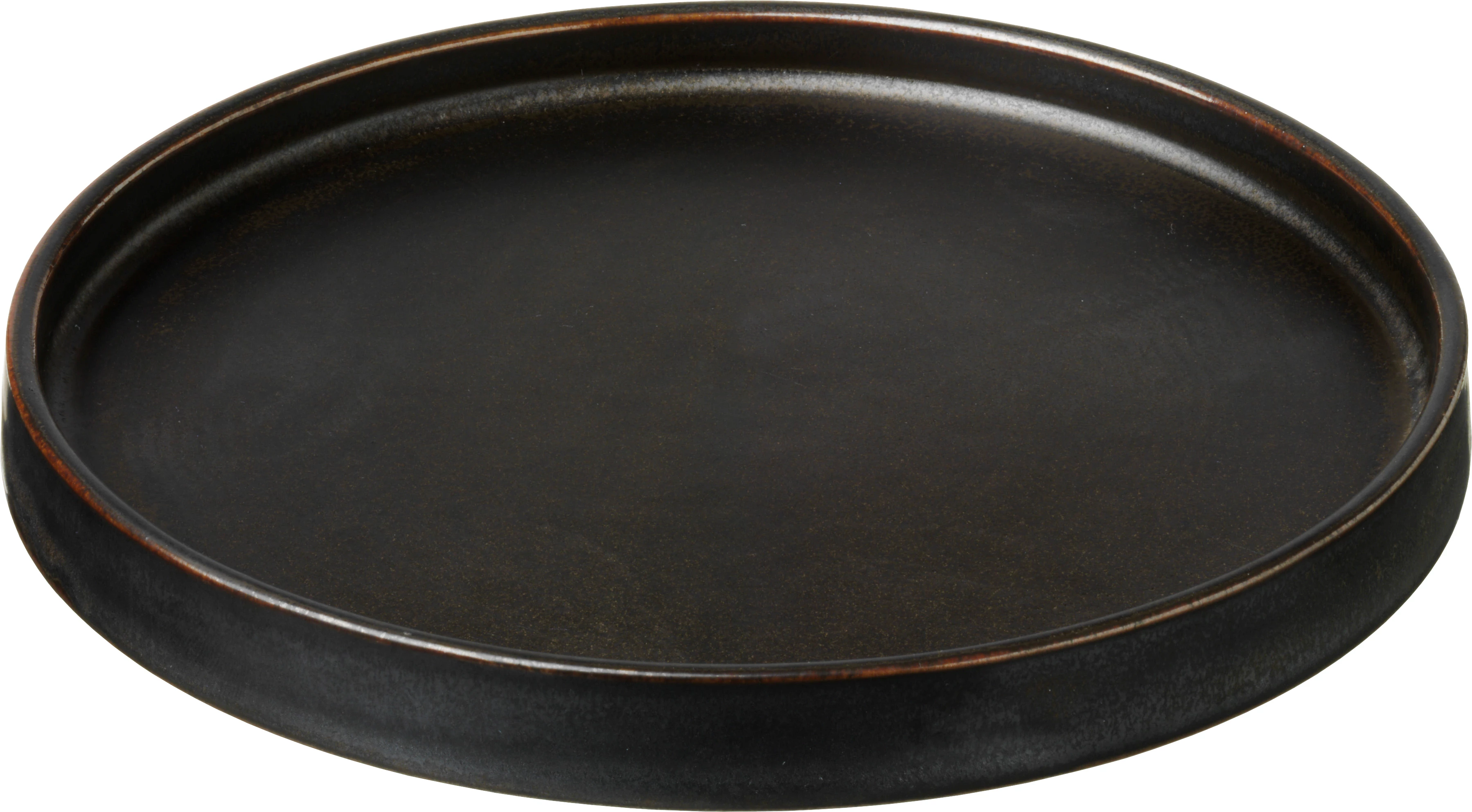 Savannah flad tallerken uden fane, brun, ø14 cm