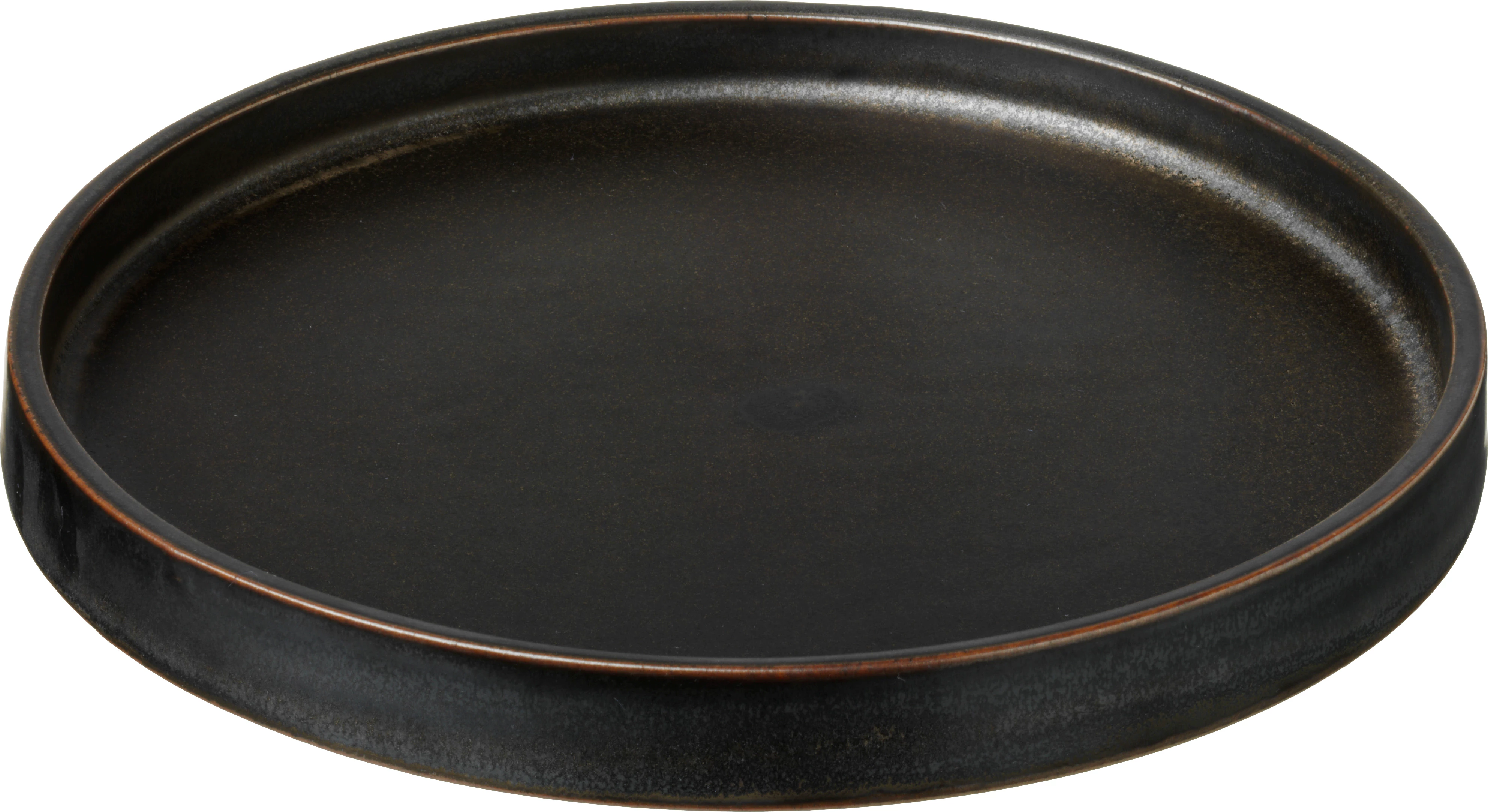 Savannah flad tallerken uden fane, brun, ø16 cm
