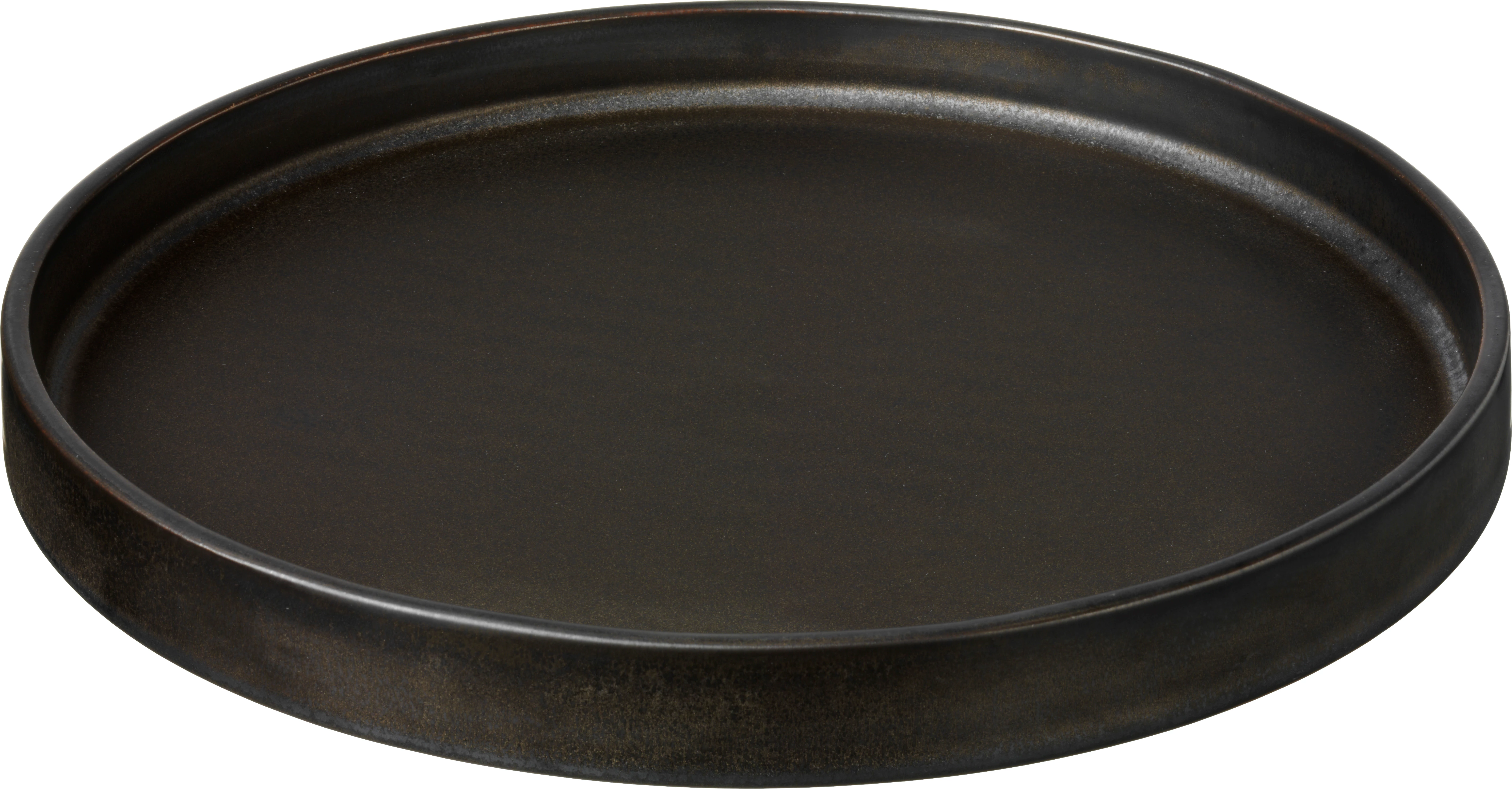 Savannah tallerken uden fane, flad, brun, ø24 cm