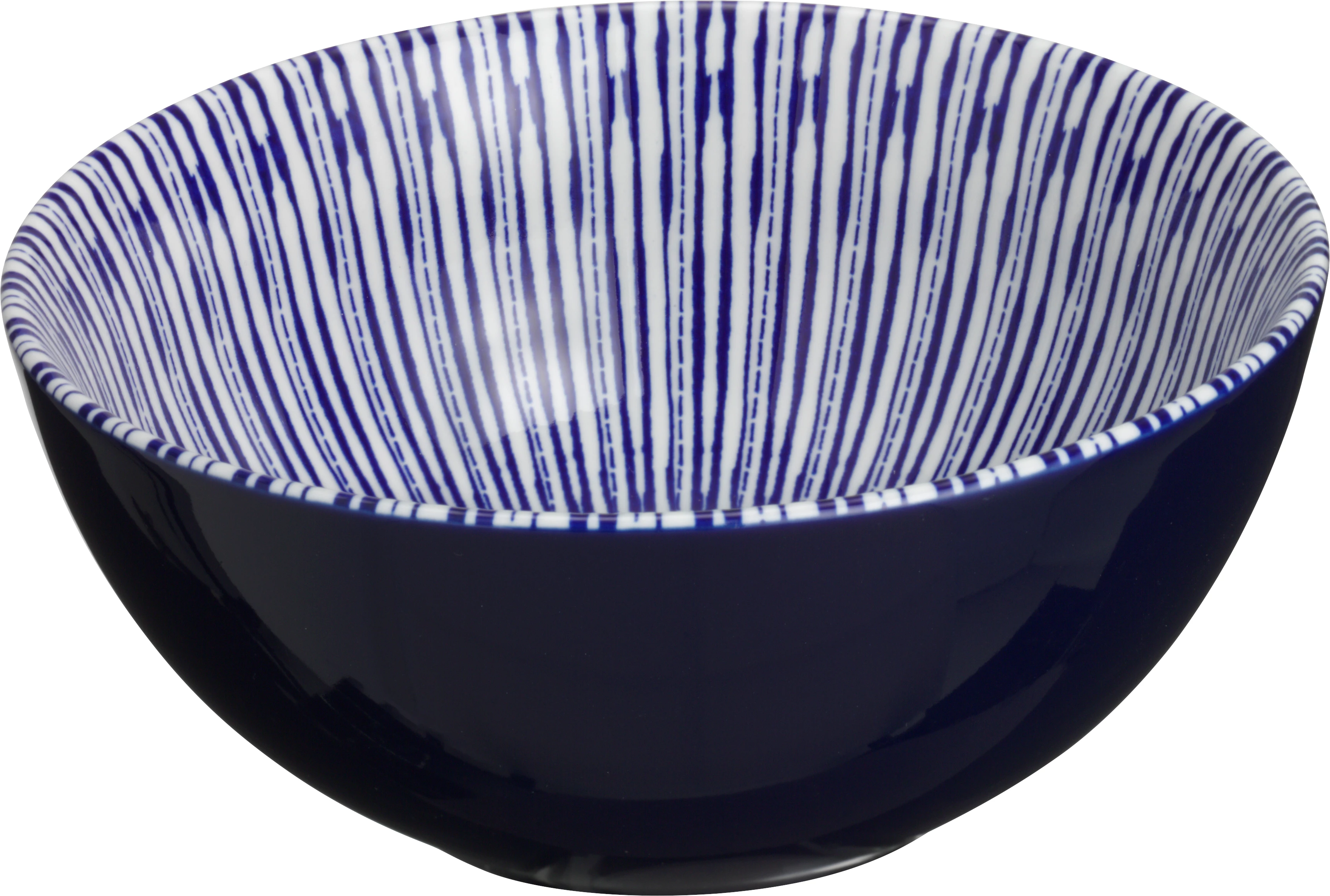 Porto skål, høj, blå, 60 cl, ø16 cm