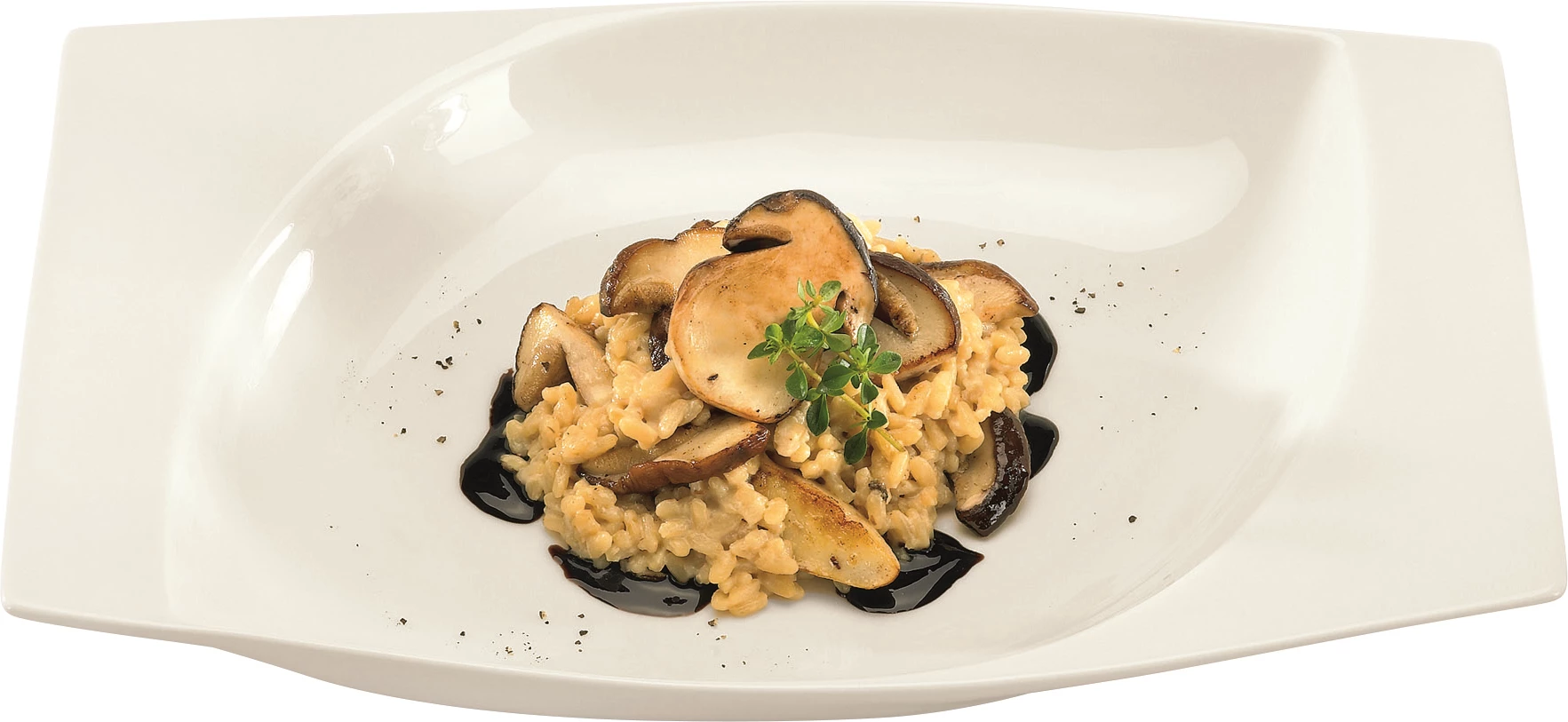 RAK Mazza tallerken, dyb, rektangulær, 26 x 17 cm