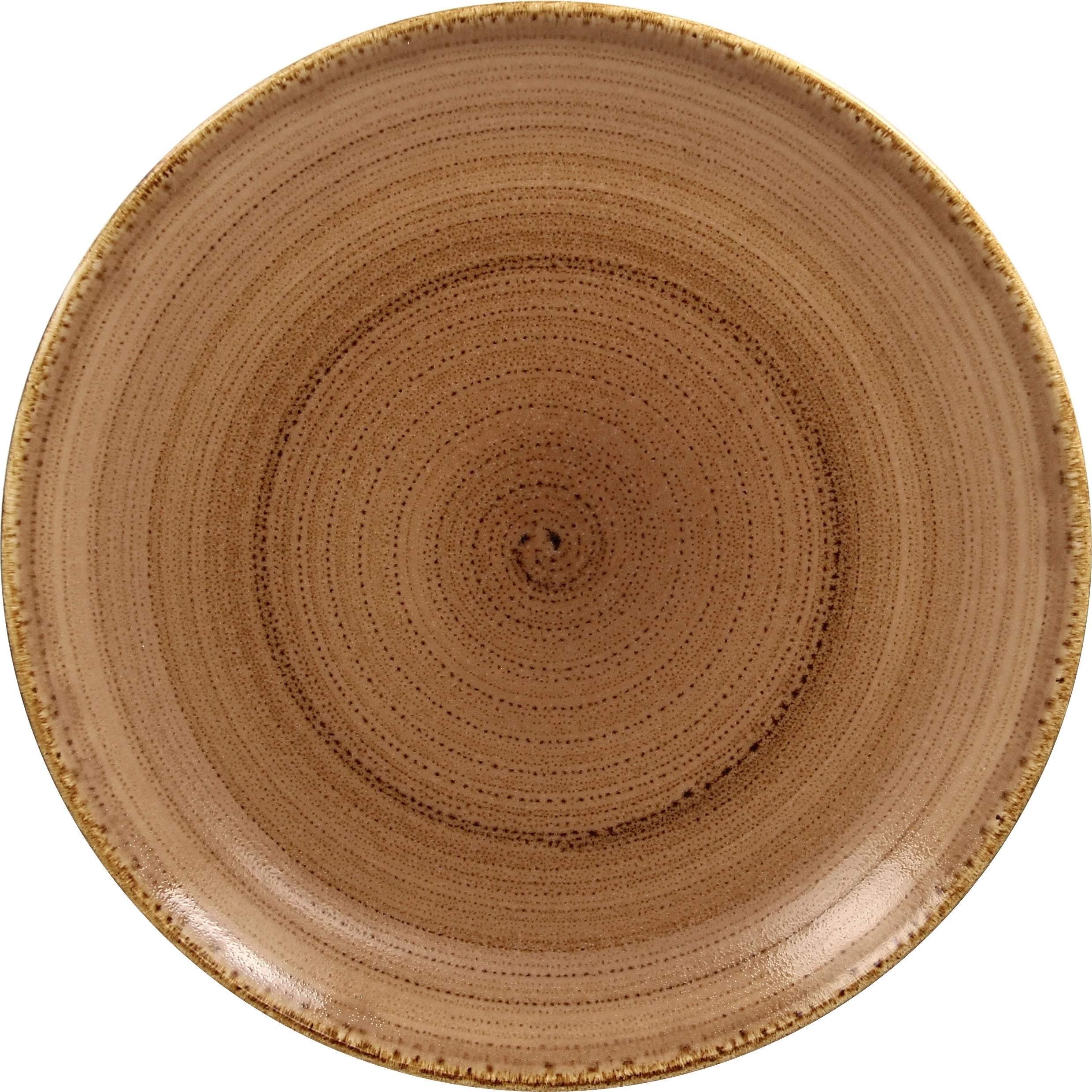 RAK Twirl tallerken, flad, brun, ø27 cm