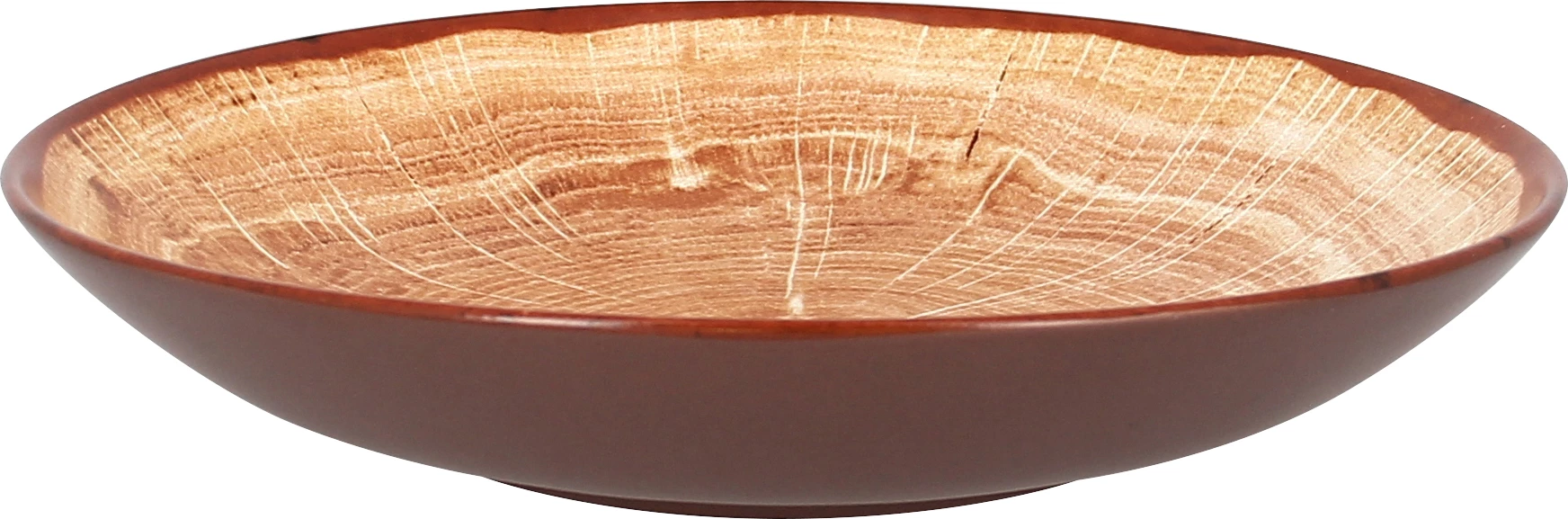 RAK Woodart tallerken, dyb, lysebrun, ø26 cm