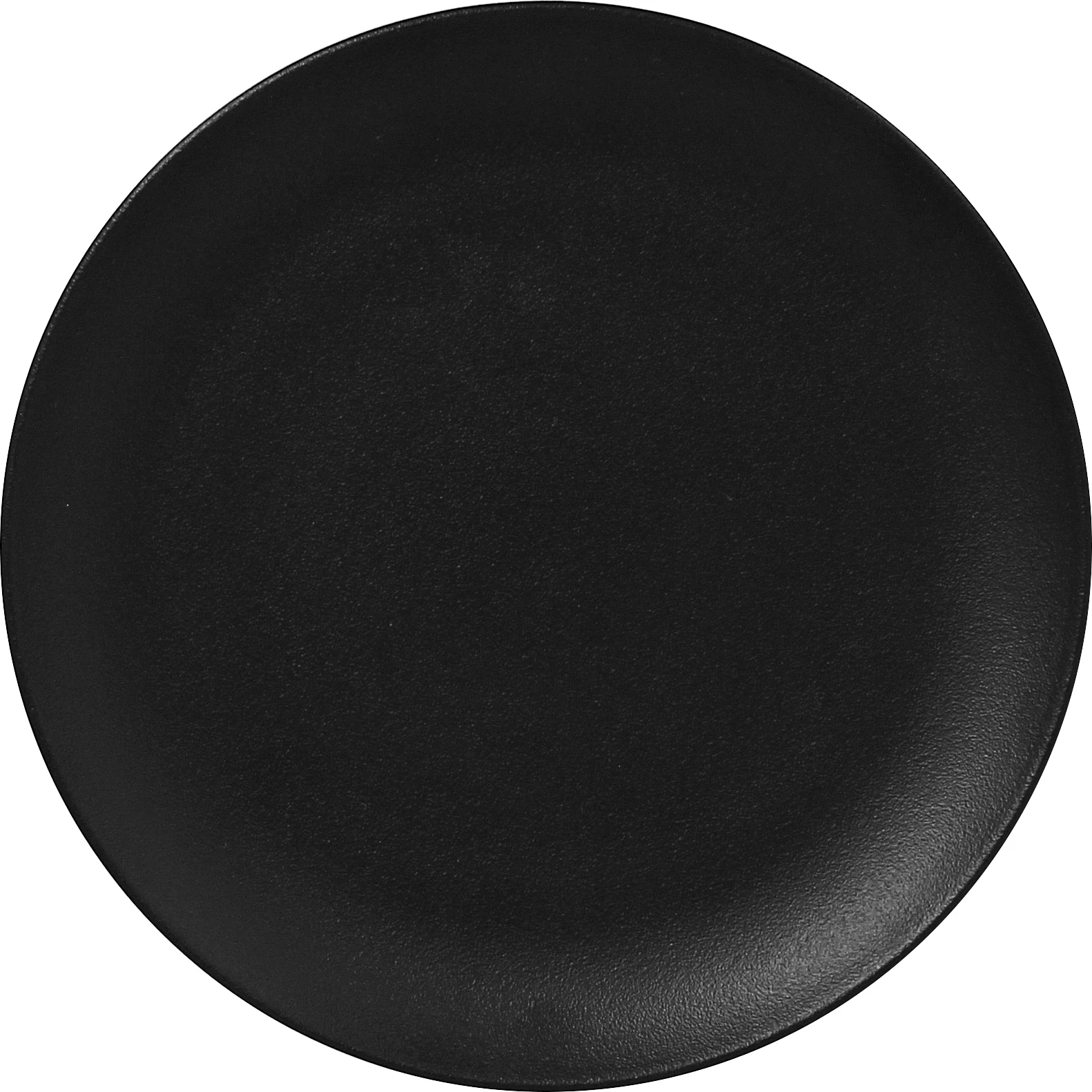 RAK Neofusion flad tallerken uden fane, sort, ø24 cm