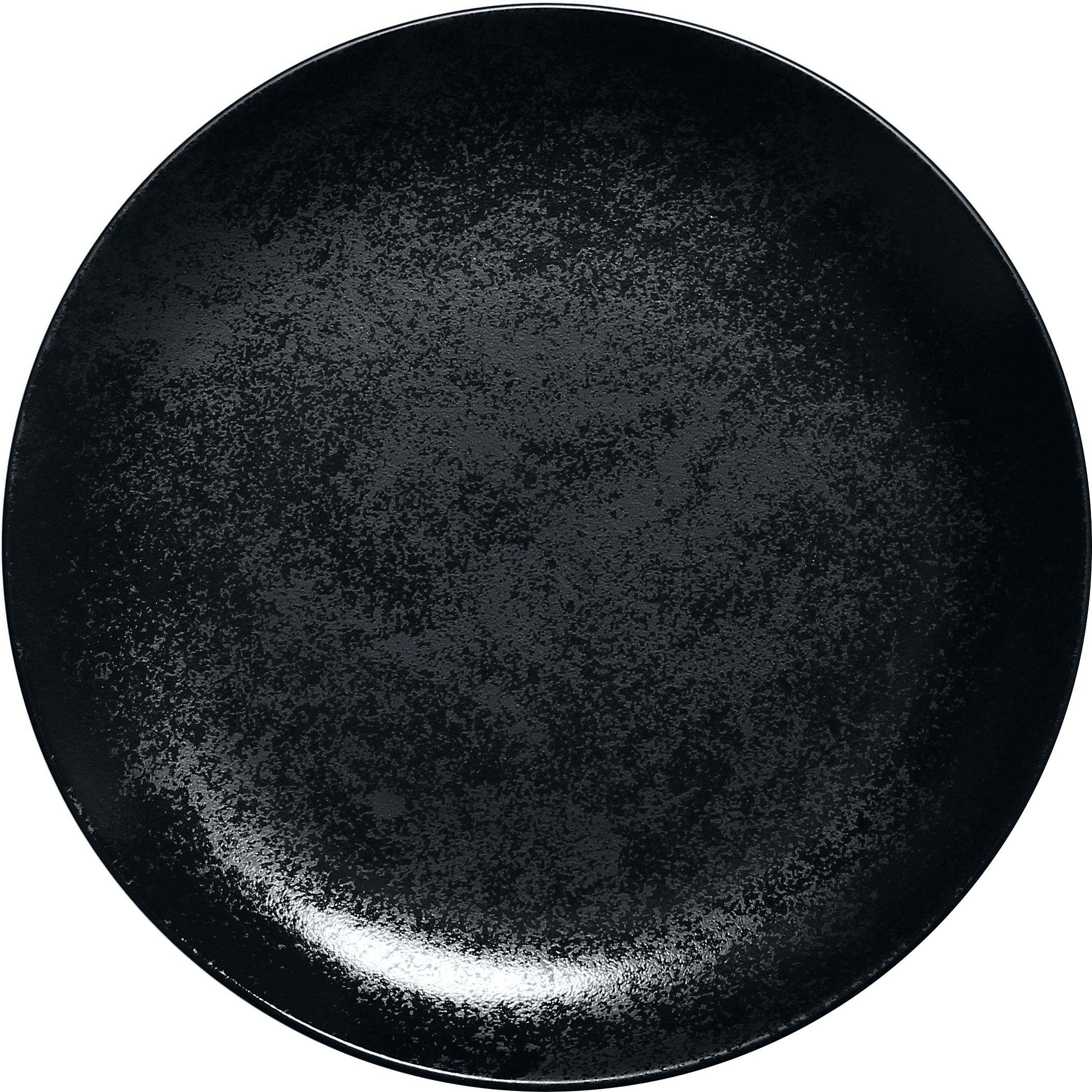 RAK Karbon flad tallerken uden fane, sort, ø21 cm