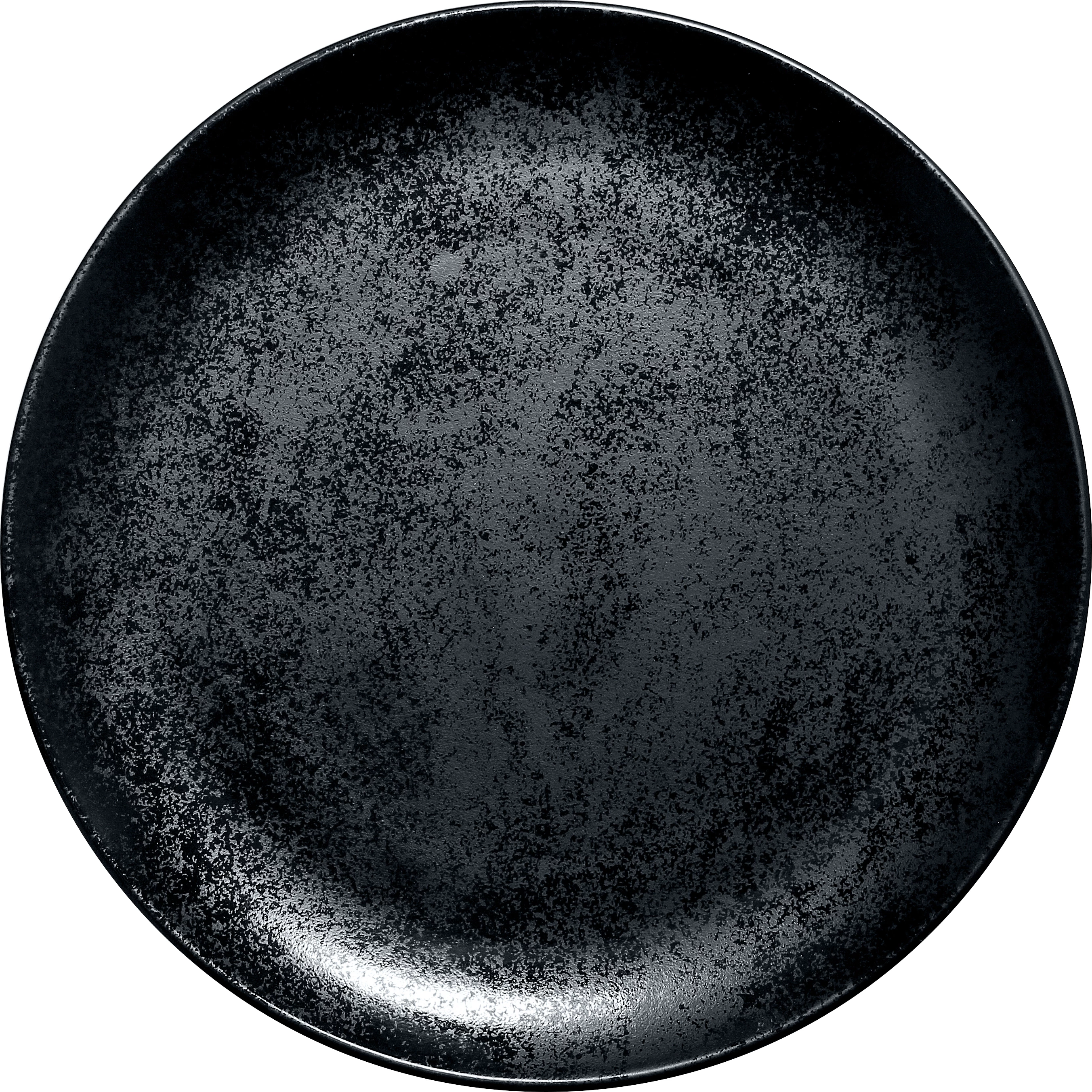 RAK Karbon tallerken uden fane, flad, sort, ø27 cm
