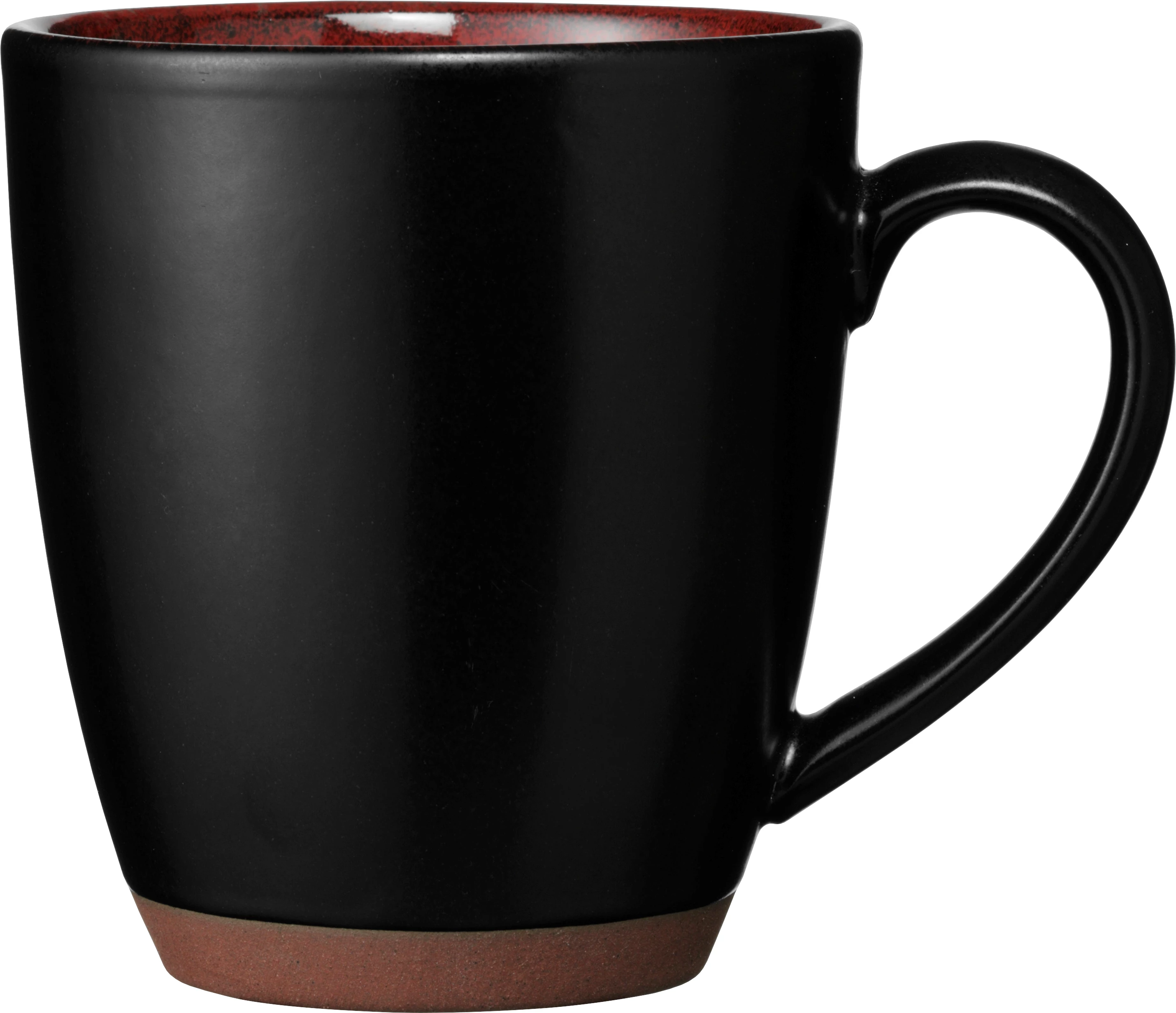 Mugs krus, sort/rød, 36 cl