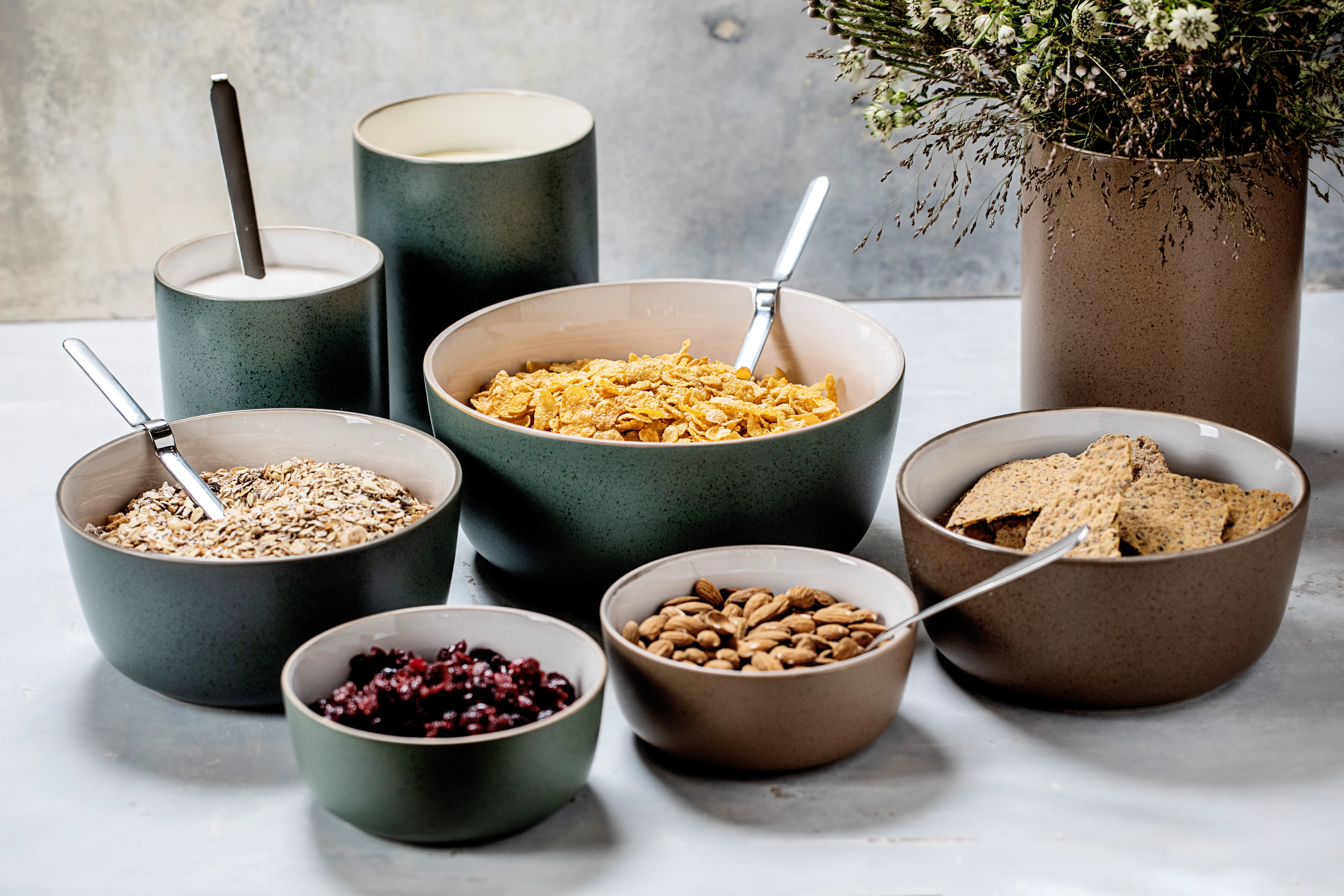 Skyline krukke, sand, 2,5 ltr., ø15,5 cm