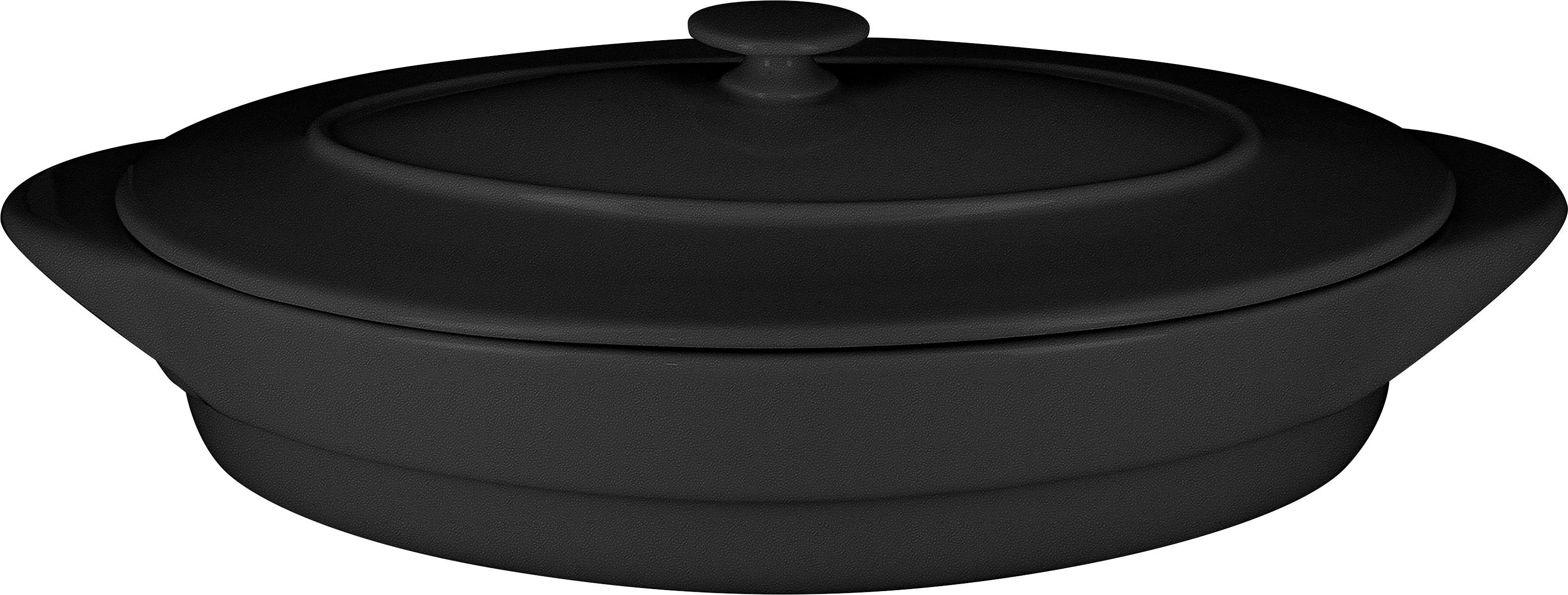 RAK Chef's Fusion kokotte uden låg, oval, sort, 31 x 21 x H6 cm