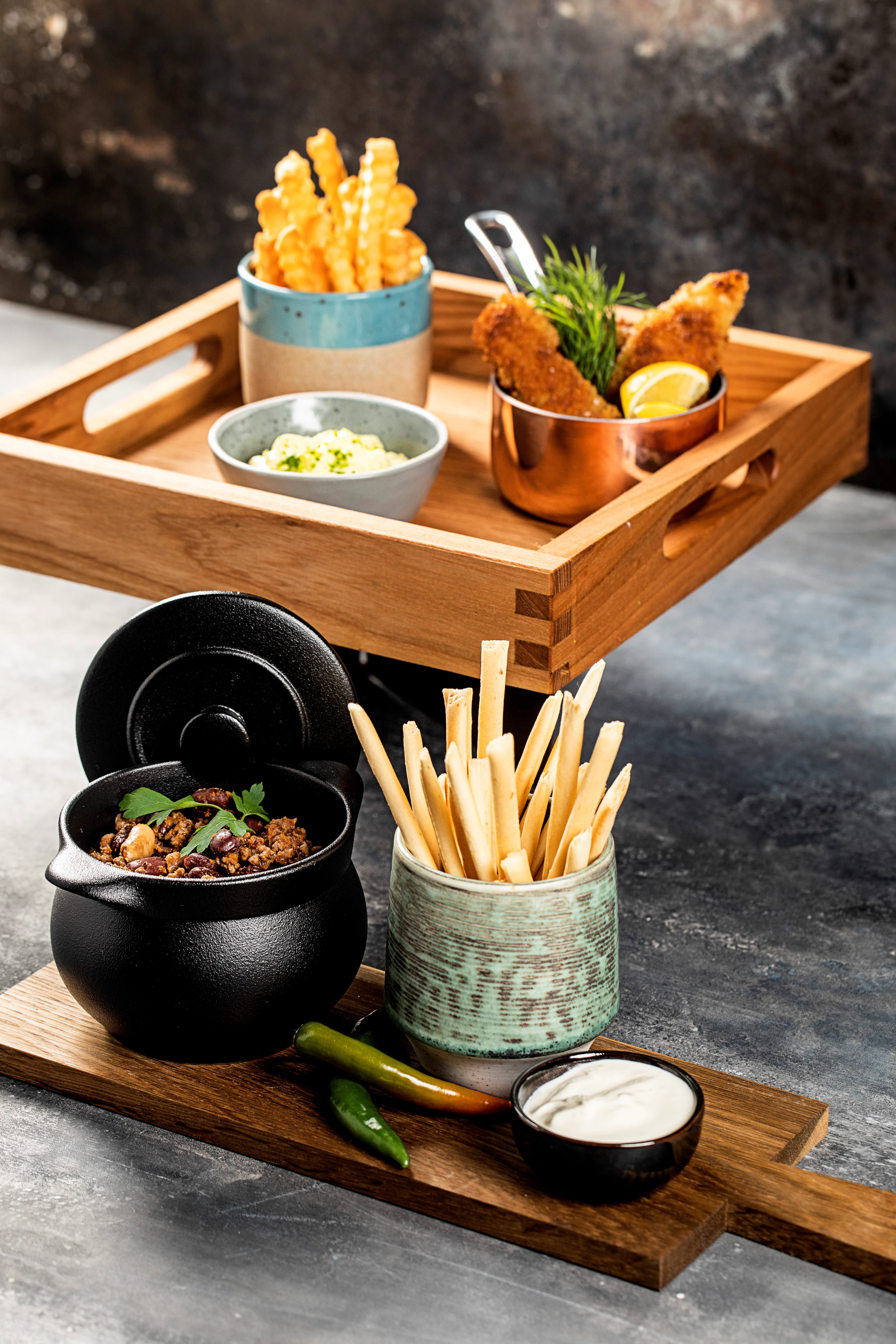 RAK Chef's Fusion terrin med låg, sort, 45 cl, ø10,6 cm