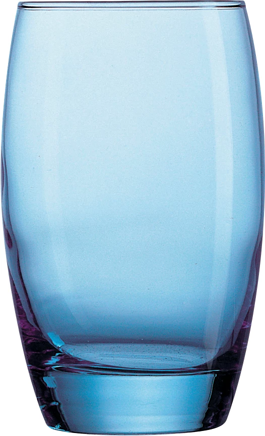 Arcoroc Salto drikkeglas, blåt, 35 cl, H12 cm