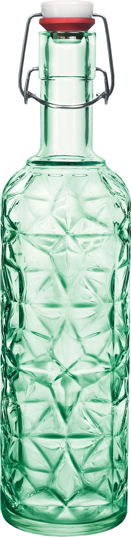 Bormioli Oriente patentflaske, grøn, 1 ltr.