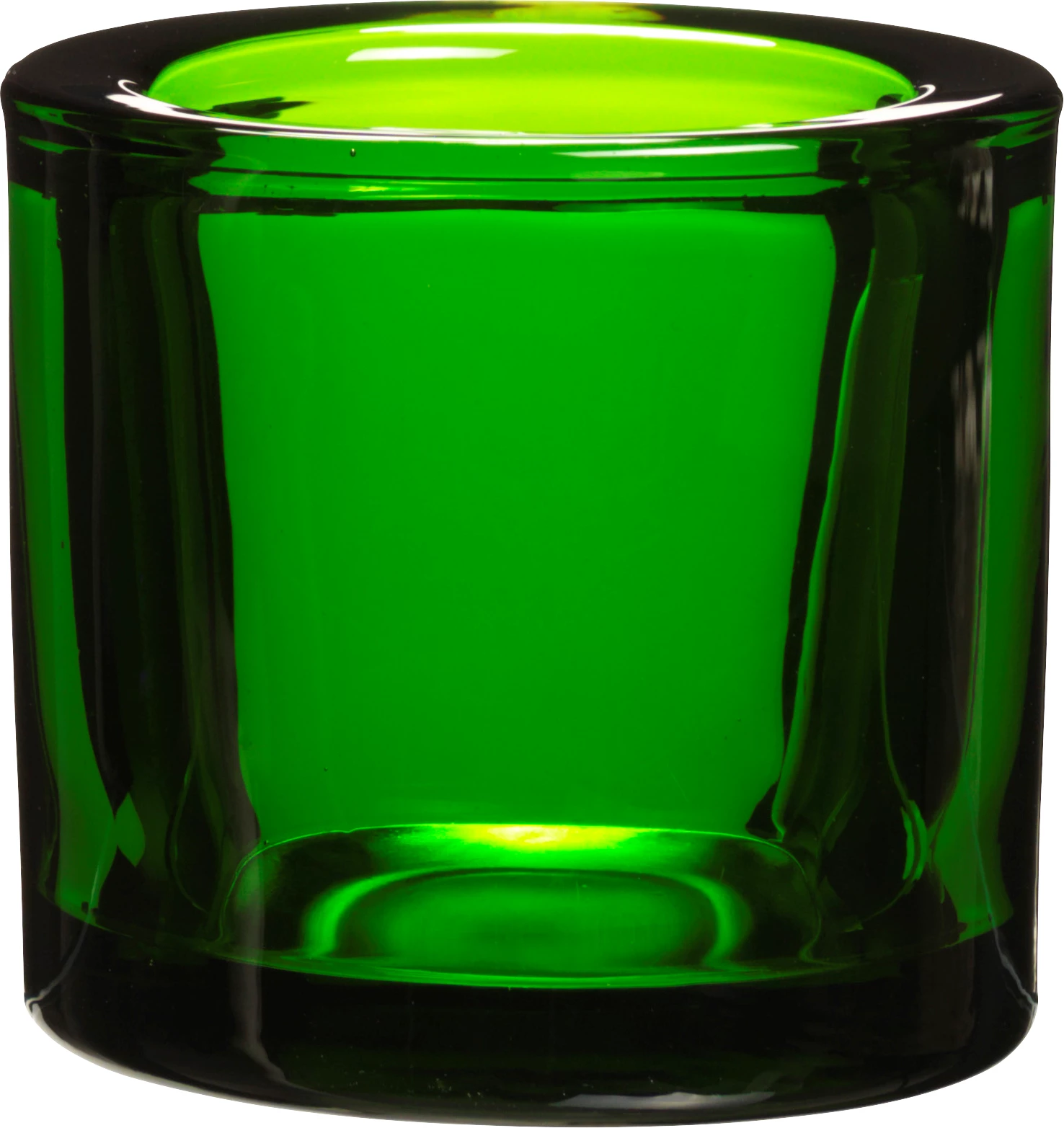 Fyrfadsstage, grøn, ø4,5 x H6 cm