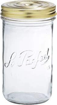 Le Parfait patentglas med skruelåg, 1 ltr.