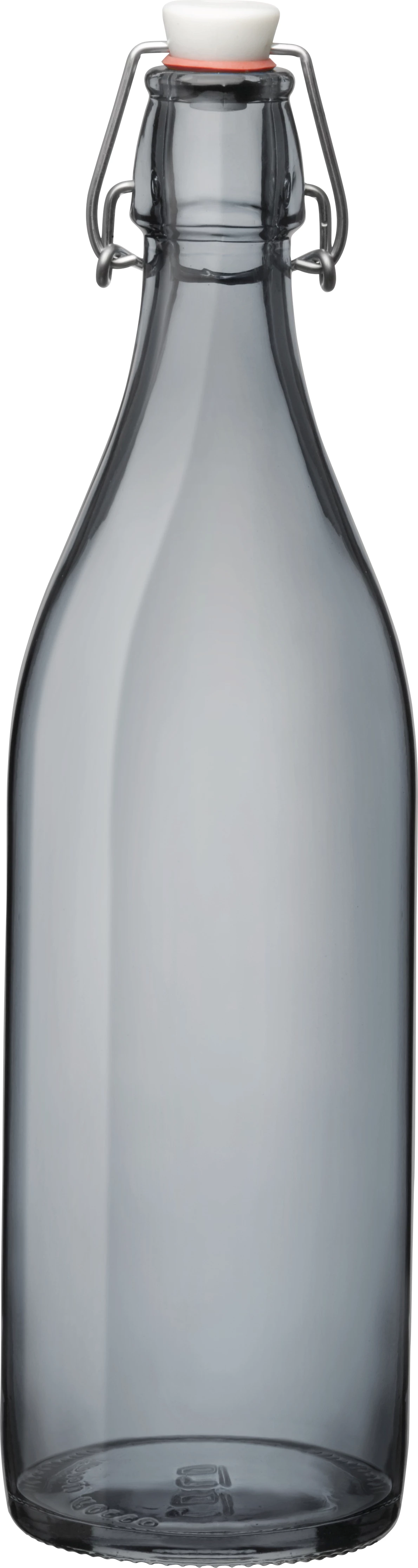 Bormioli patentflaske, grå, 1 ltr.