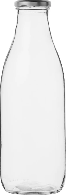 Flaske med skruelåg, 1 ltr.