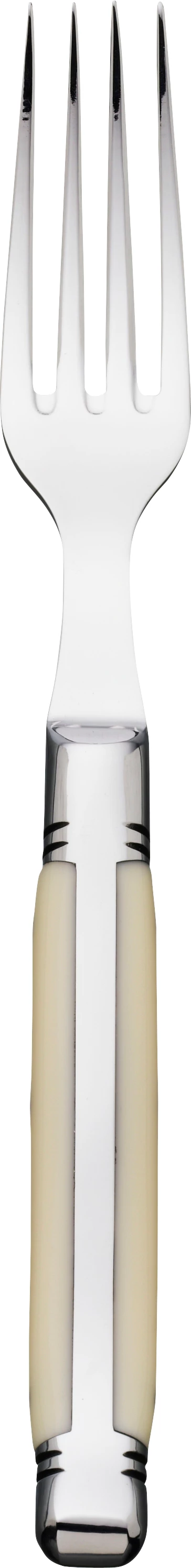 Laguiole steakgaffel, ivoire uni, 22 cm