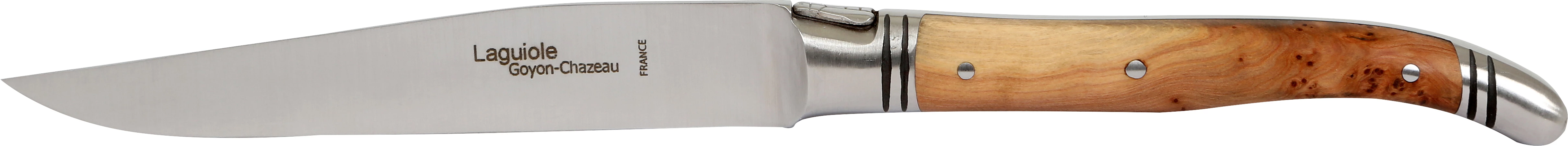 Laguiole steakkniv, mat, enebær, 23 cm
