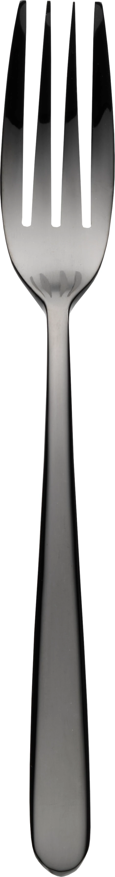 Navona spisegaffel, sort, 20,3 cm