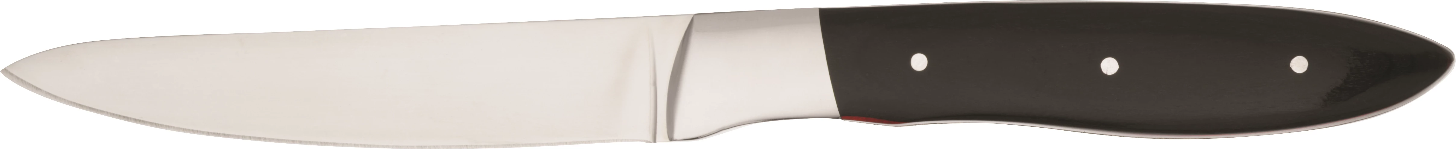 Bistecca steakkniv, sort/rødt skaft, L23,5 cm