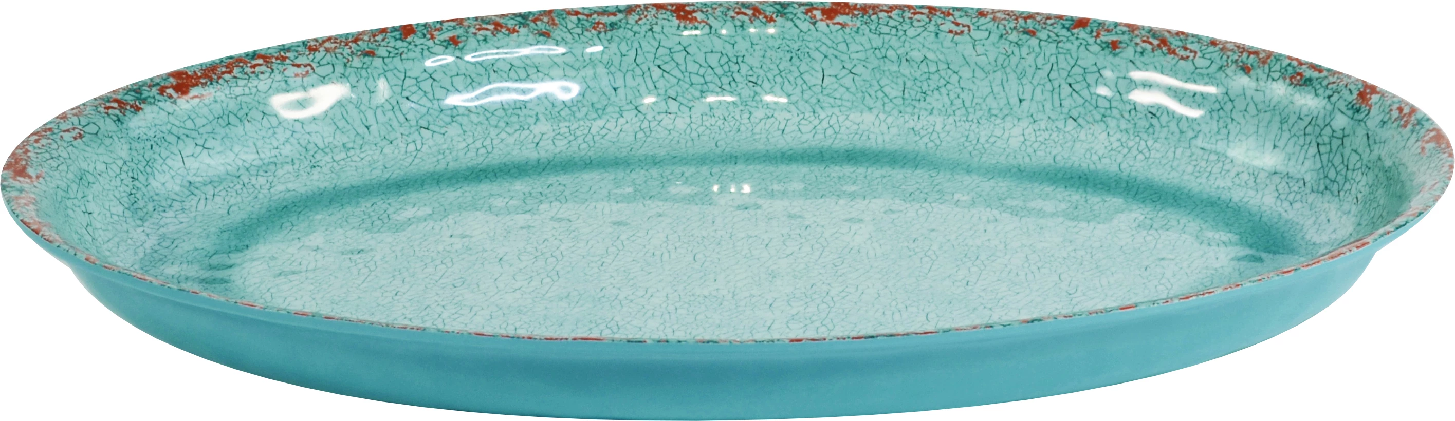 Dalebrook Casablanca skål, oval, turkis, 250 cl, 42 x 28 cm