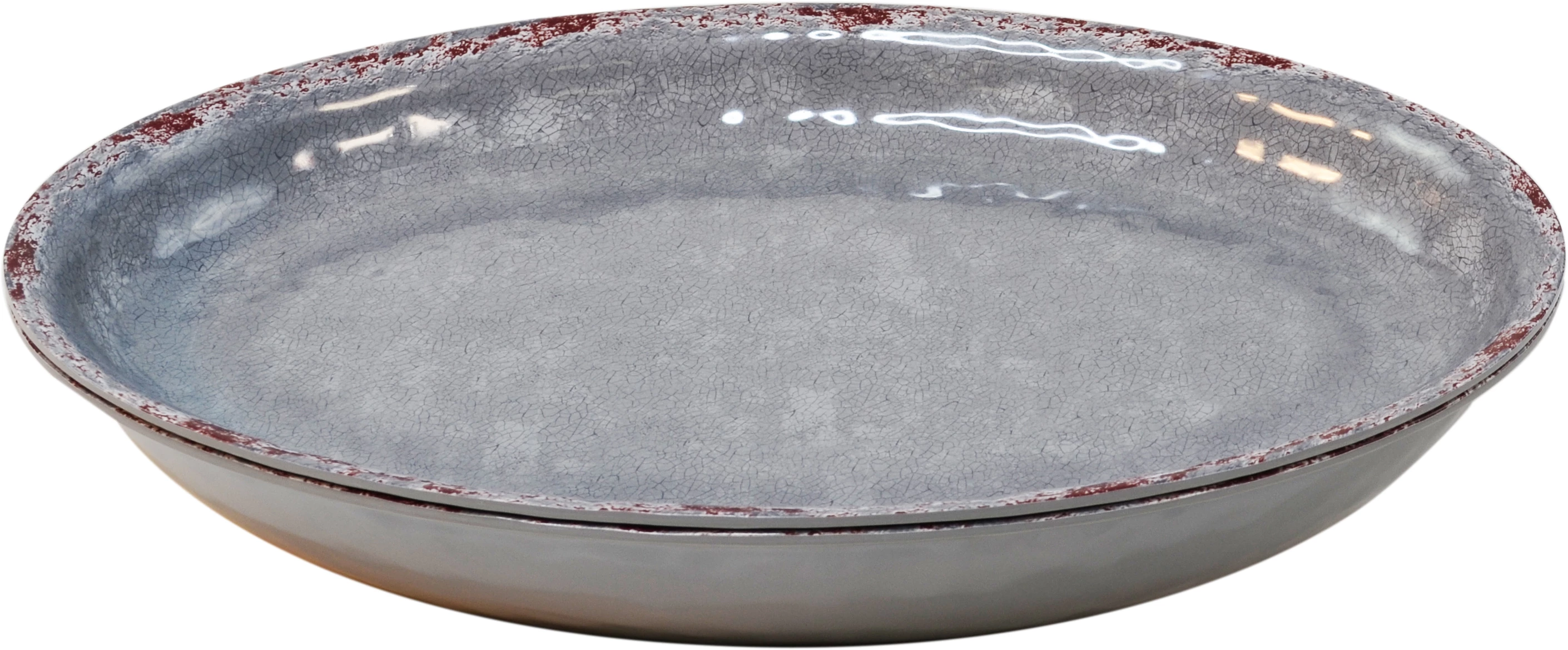 Dalebrook Casablanca oval skål, grå, 380 cl, 42 x 28 cm