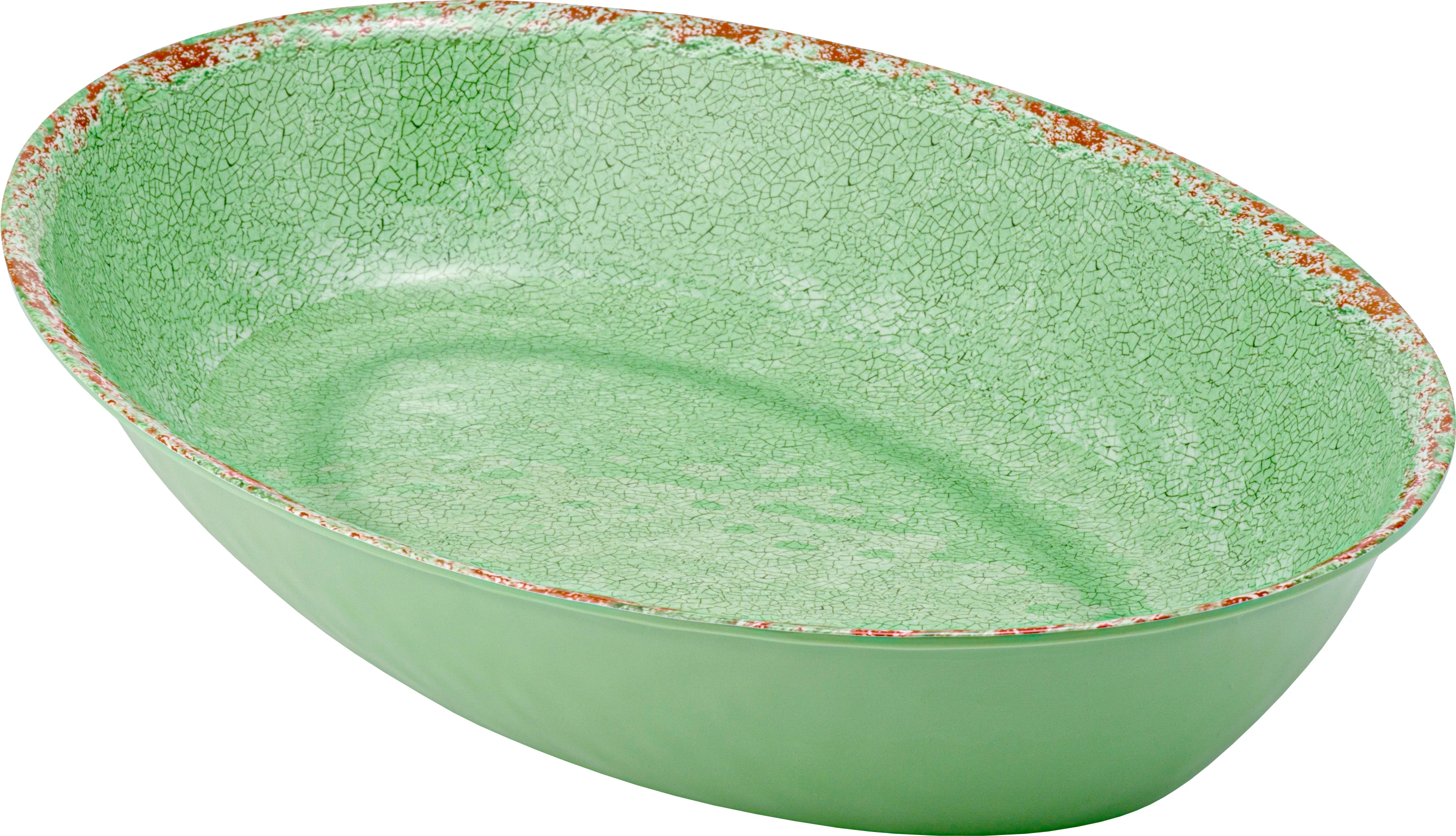 Dalebrook Casablanca oval skål, grøn, 380 cl, 42 x 28 cm