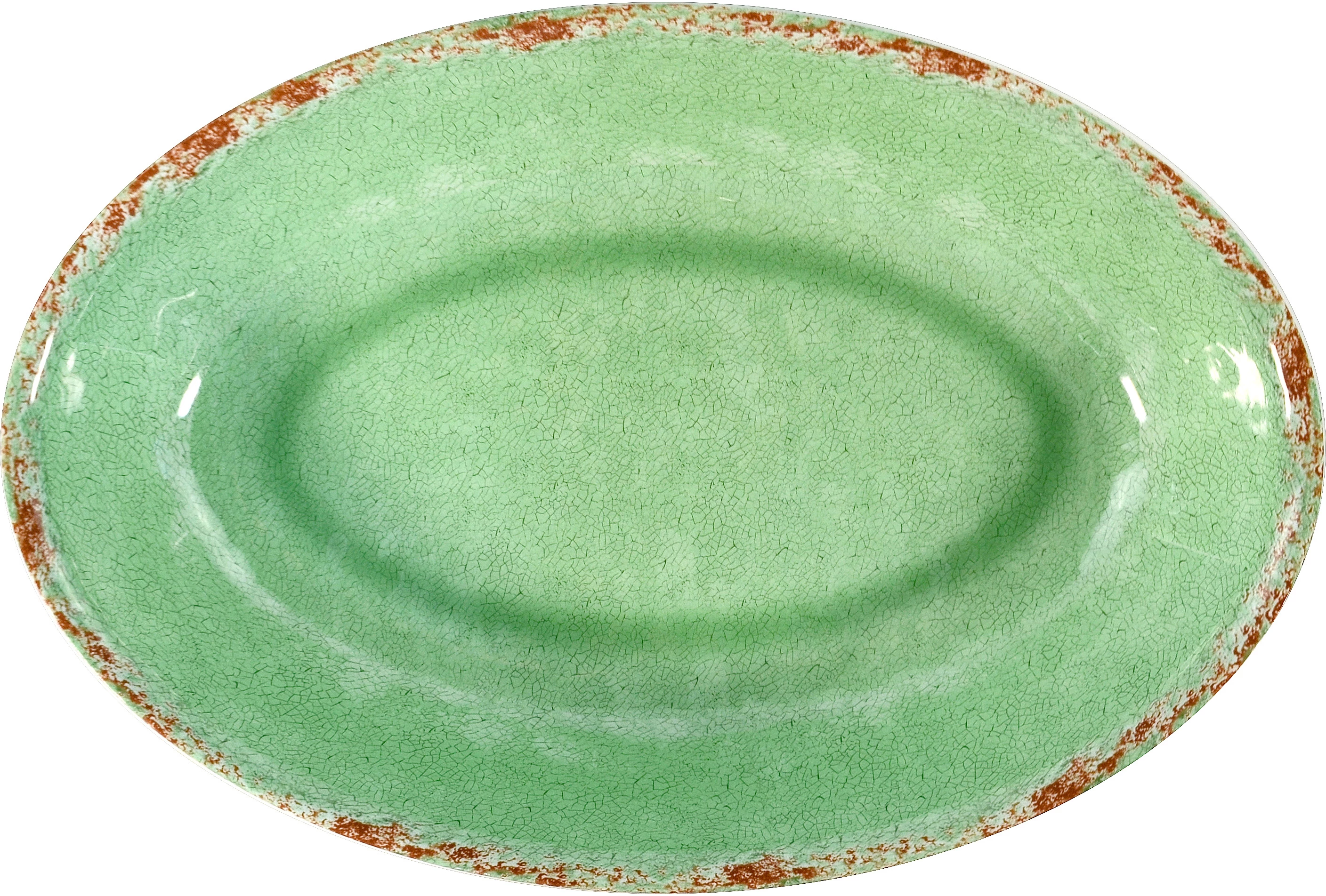 Dalebrook Casablanca oval skål, grøn, 380 cl, 42 x 28 cm