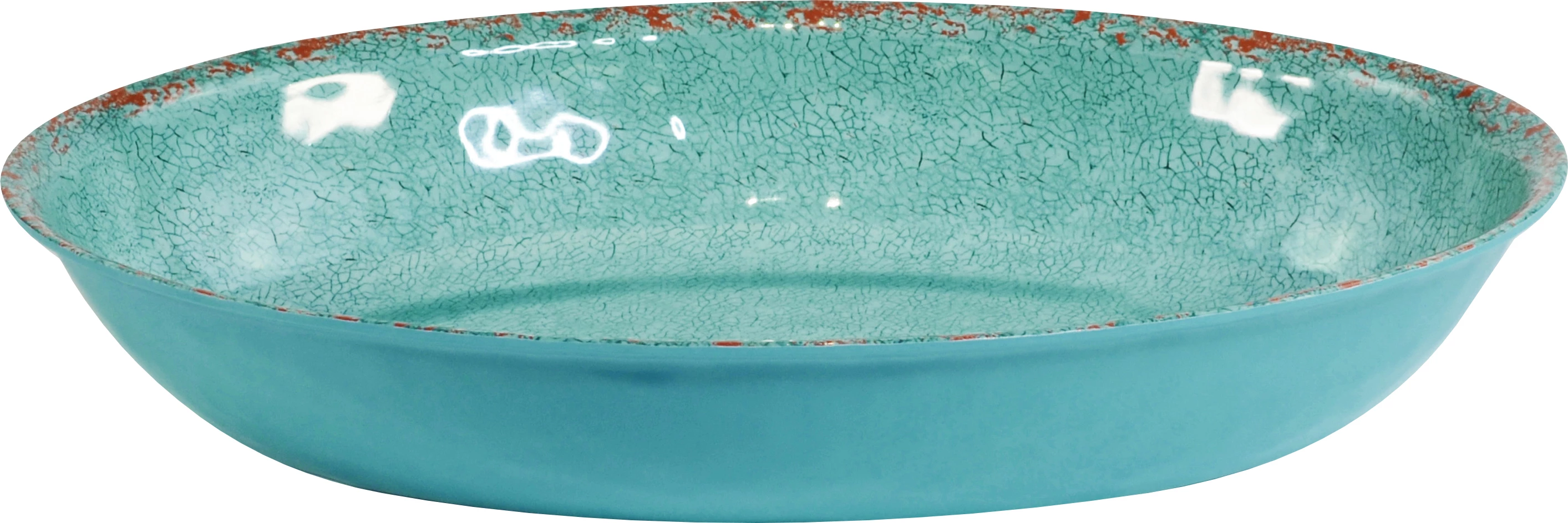 Dalebrook Casablanca oval skål, turkis, 380 cl, 42 x 28 cm