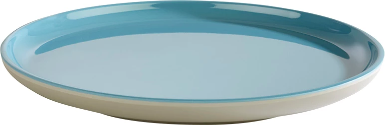 APS Asiaplus tallerken, grå/blå, ø19,5 cm