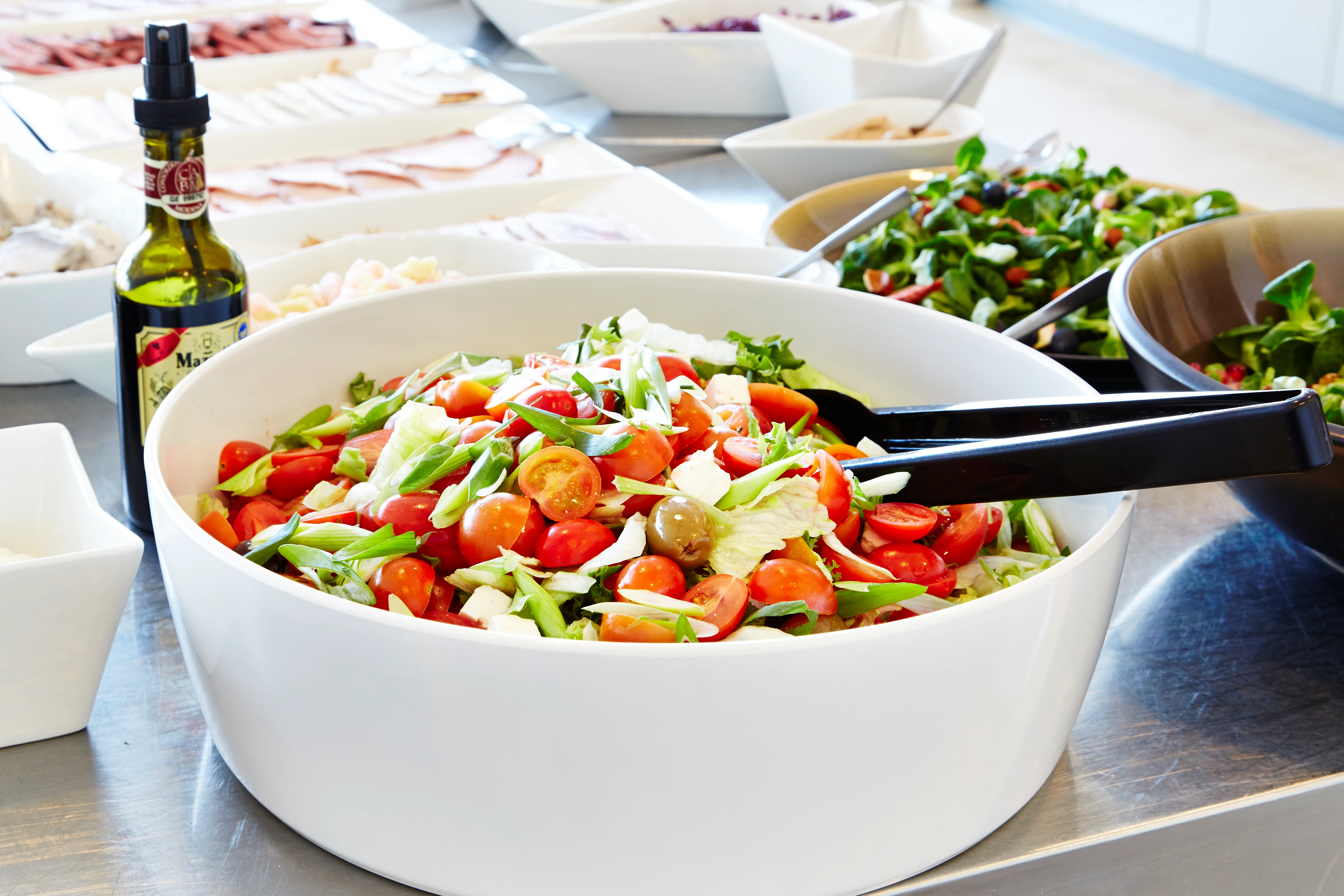 Rislo buffetskål, hvid, ø35 x H11 cm