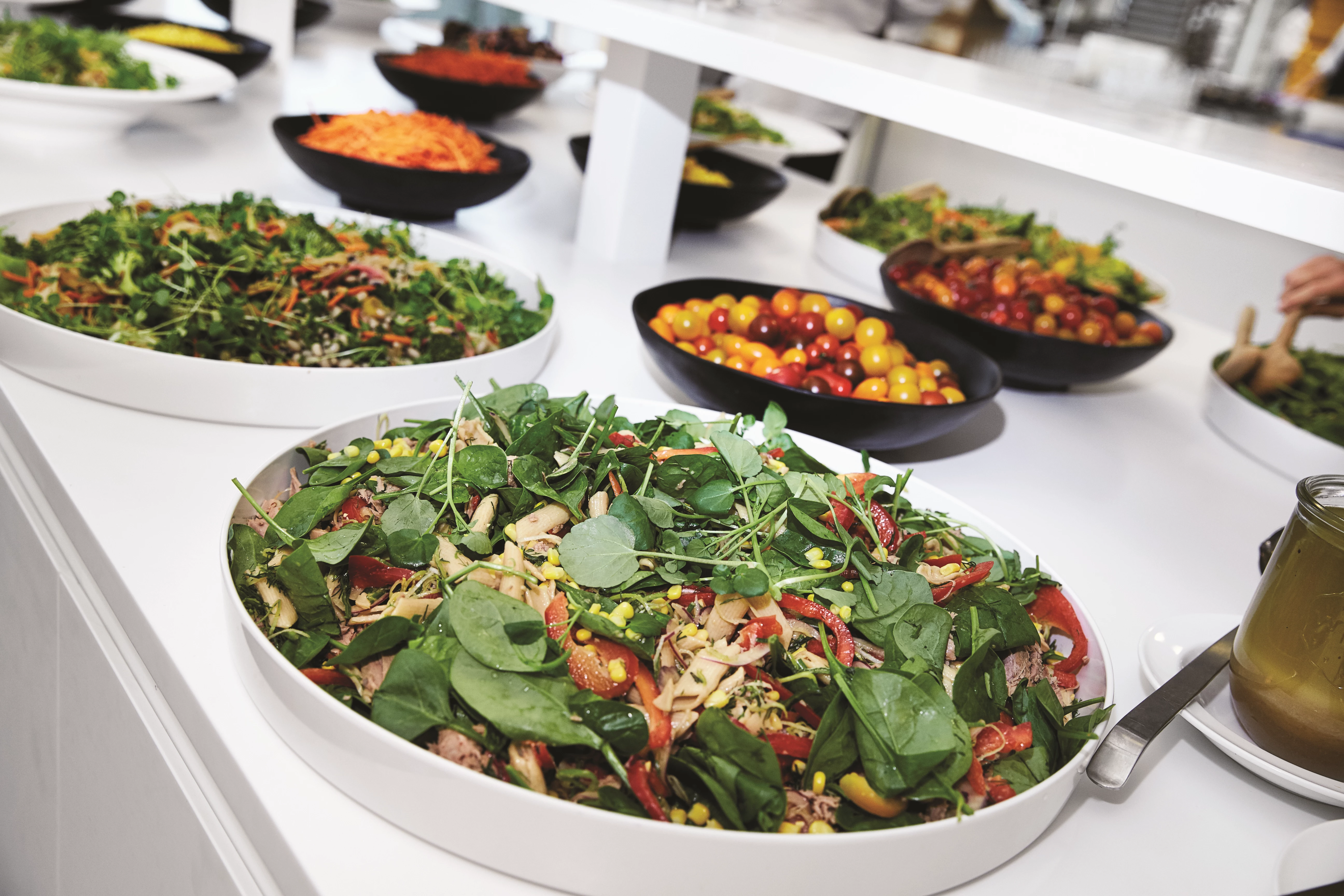 Rislo buffetskål, hvid, ø49,5 x H5 cm