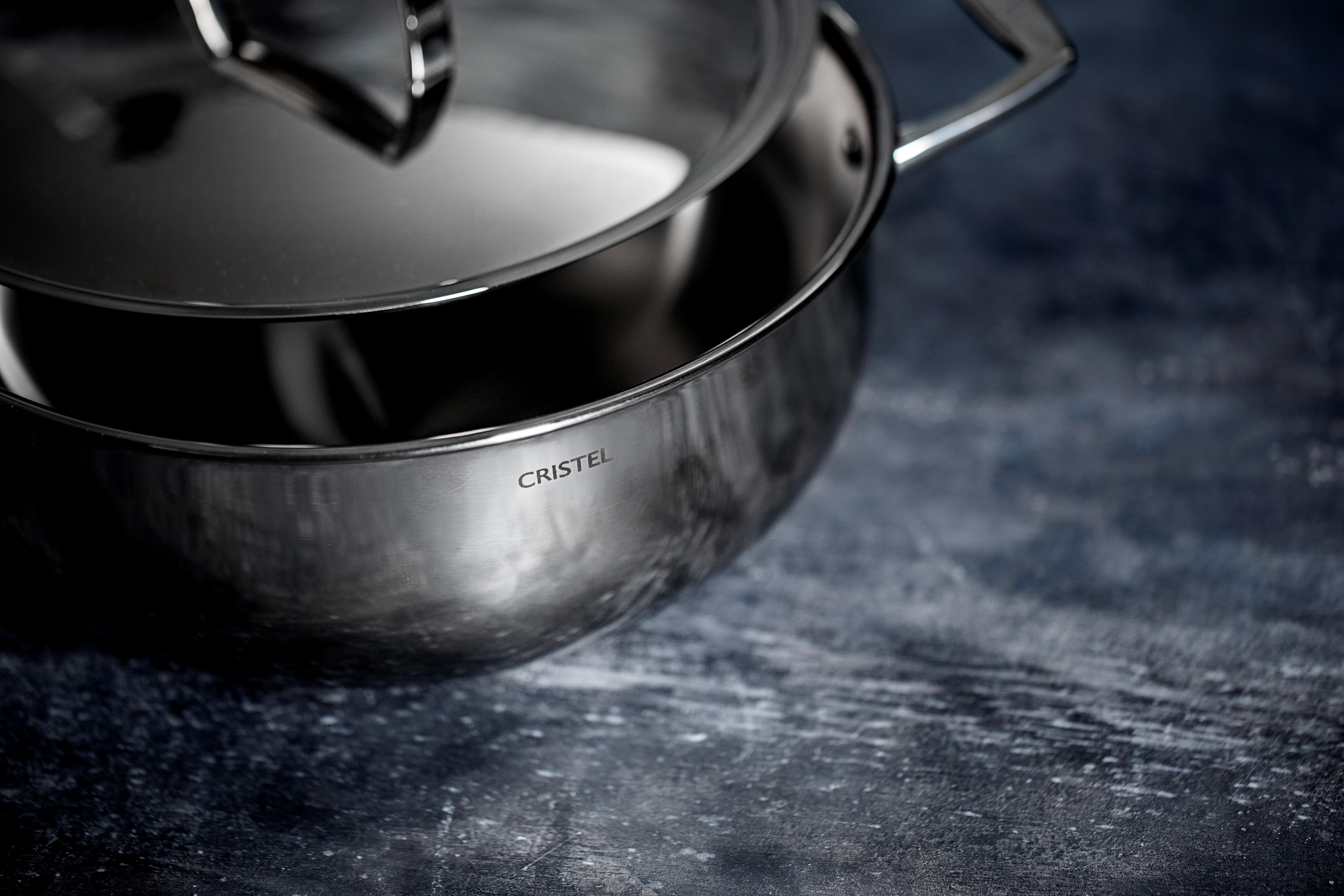 Cristel Castel'Pro gryde med låg, 3,9 ltr., ø24 x H9,6 cm