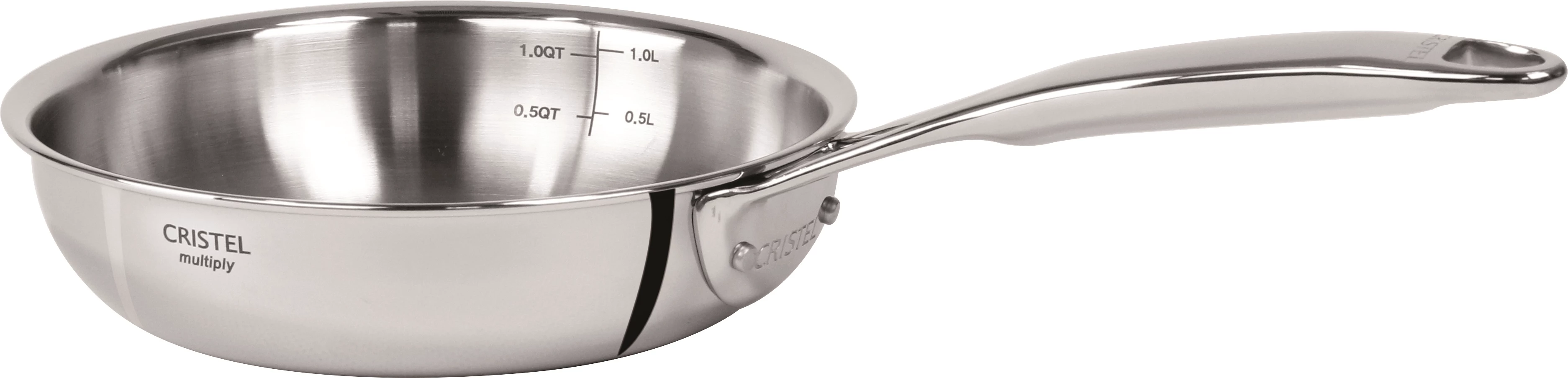 Cristel Castel'Pro stegepande, rustfrit stål, ø18 cm