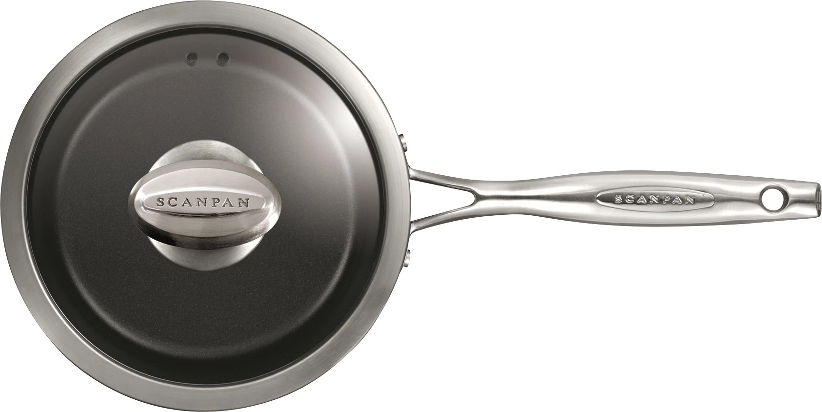 Scanpan Pro IQ kasserolle med låg, alu/non-stick, 1,7 ltr.
