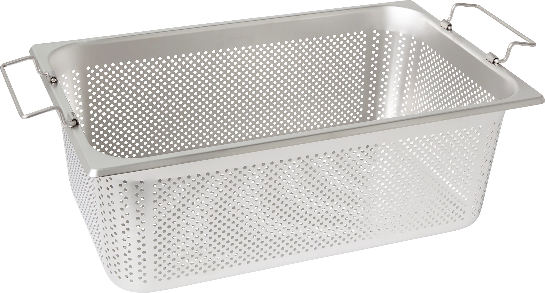Rieber kantine med håndtag, perforeret, 1/1 GN, H19 cm