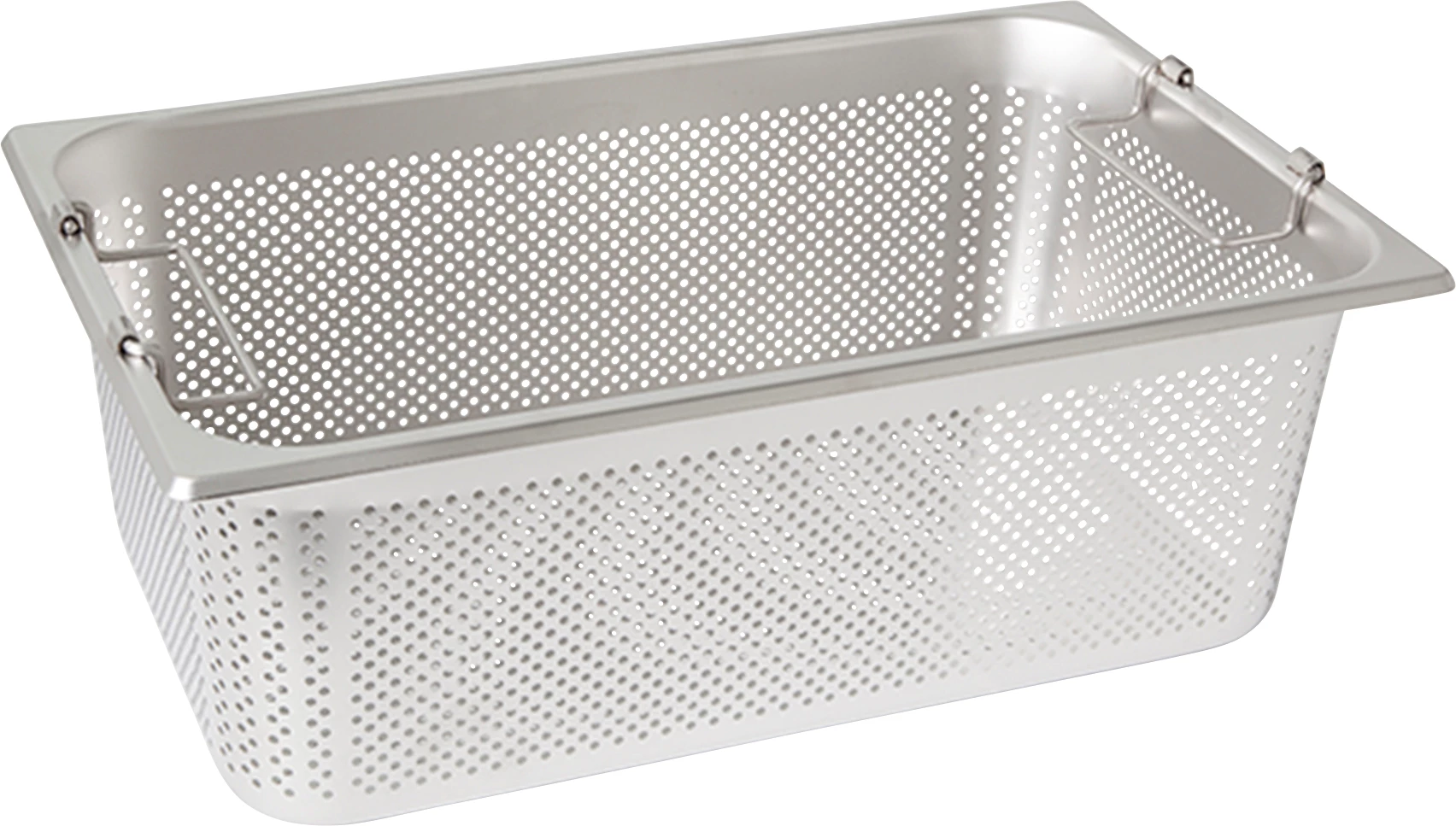Rieber kantine med håndtag, perforeret, 1/1 GN, H19 cm