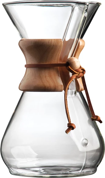 Chemex kaffebrygger, glas/træ, 8-kops