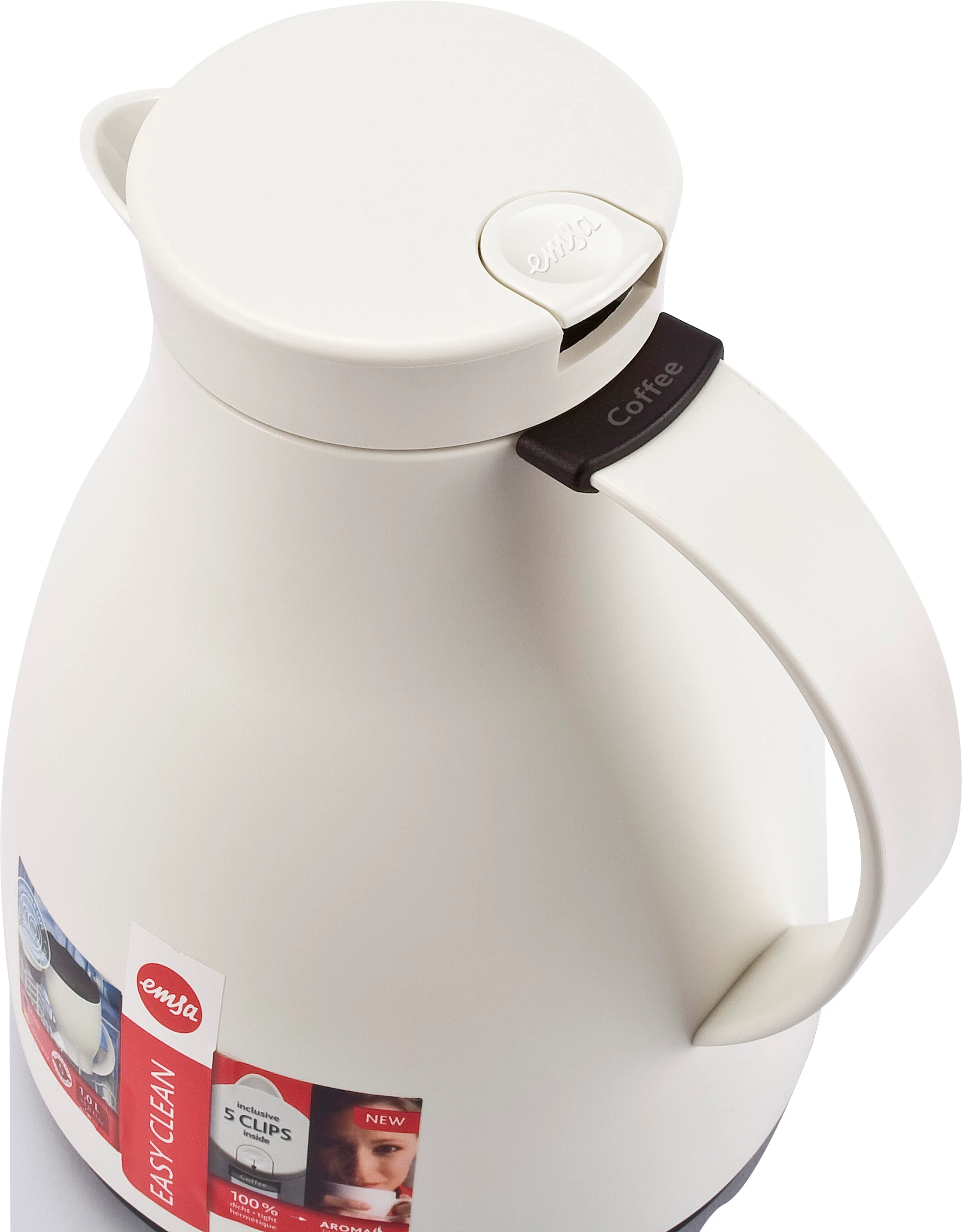 Emsa Easy Clean termokande, hvid, 1 ltr.